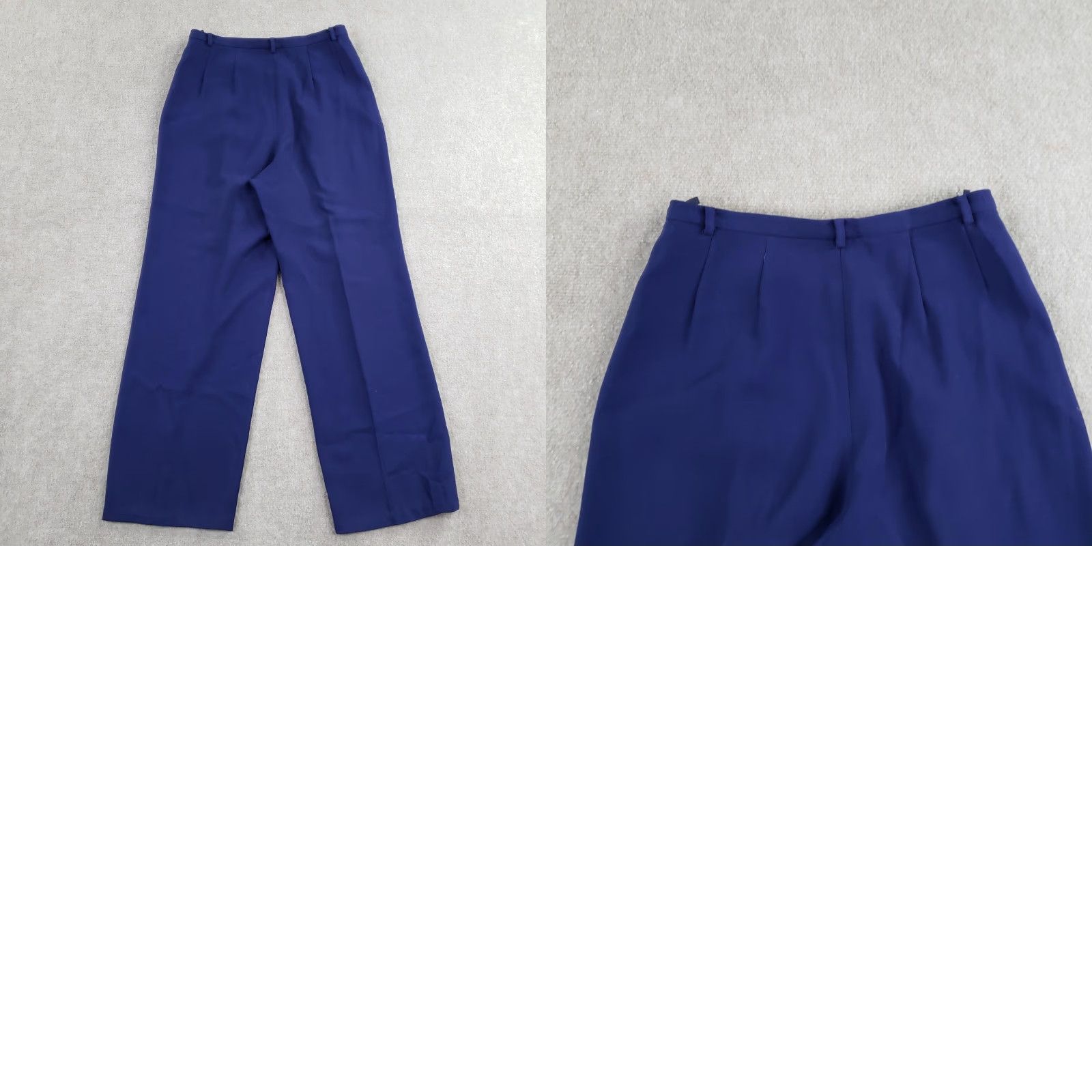 Armani VINTAGE Armani Collezioni Pants Womens 8 Blue Pleated Straight Leg Wool Dress Pants Business Workwear Women 29 in Inseam 27 in Snug? Size 30" / US 8 / IT 44 - 11 Thumbnail