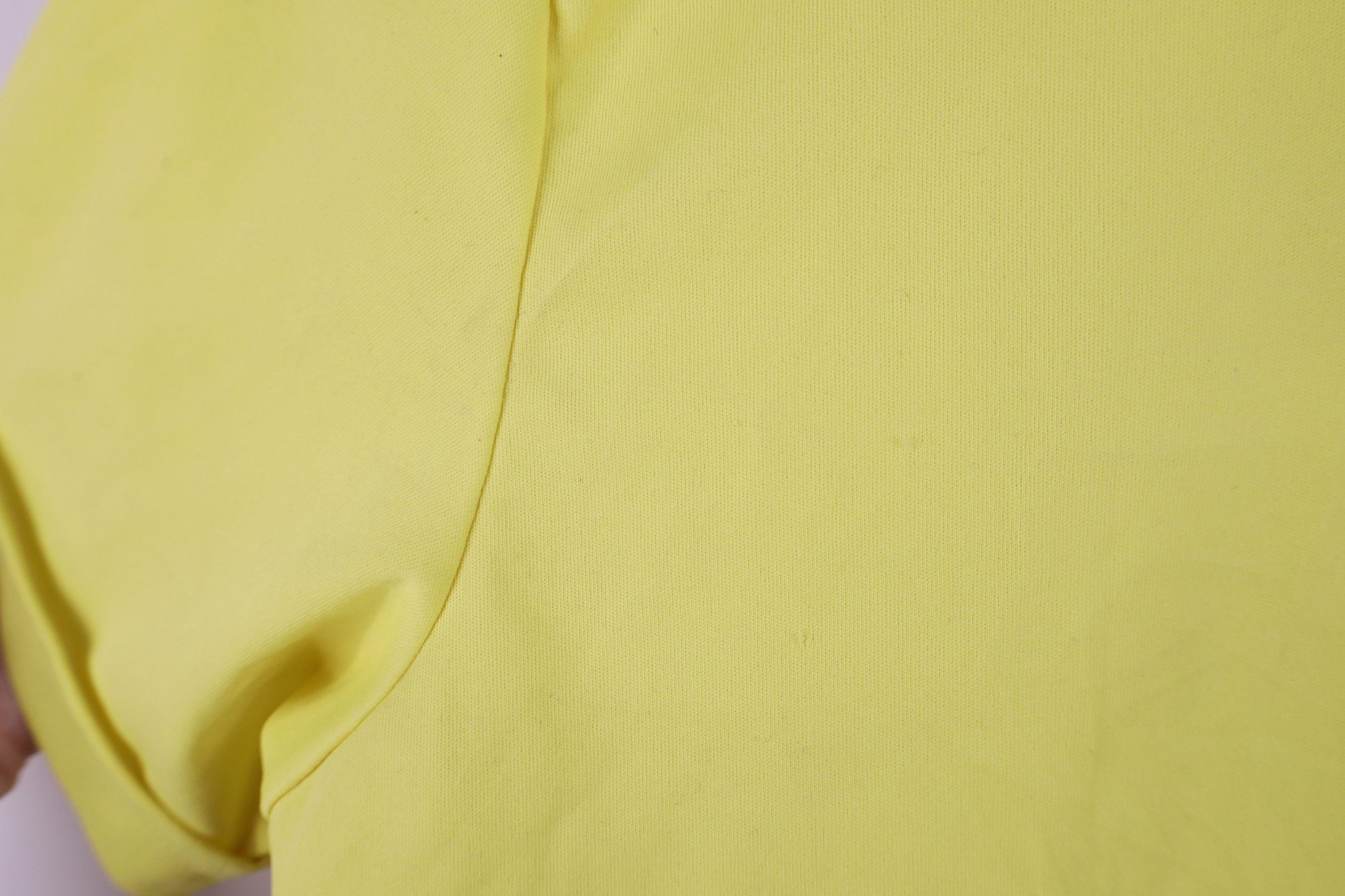 Vintage Vintage 70s Streetwear Blank Collared Polo Shirt Yellow Size US L / EU 52-54 / 3 - 9 Thumbnail