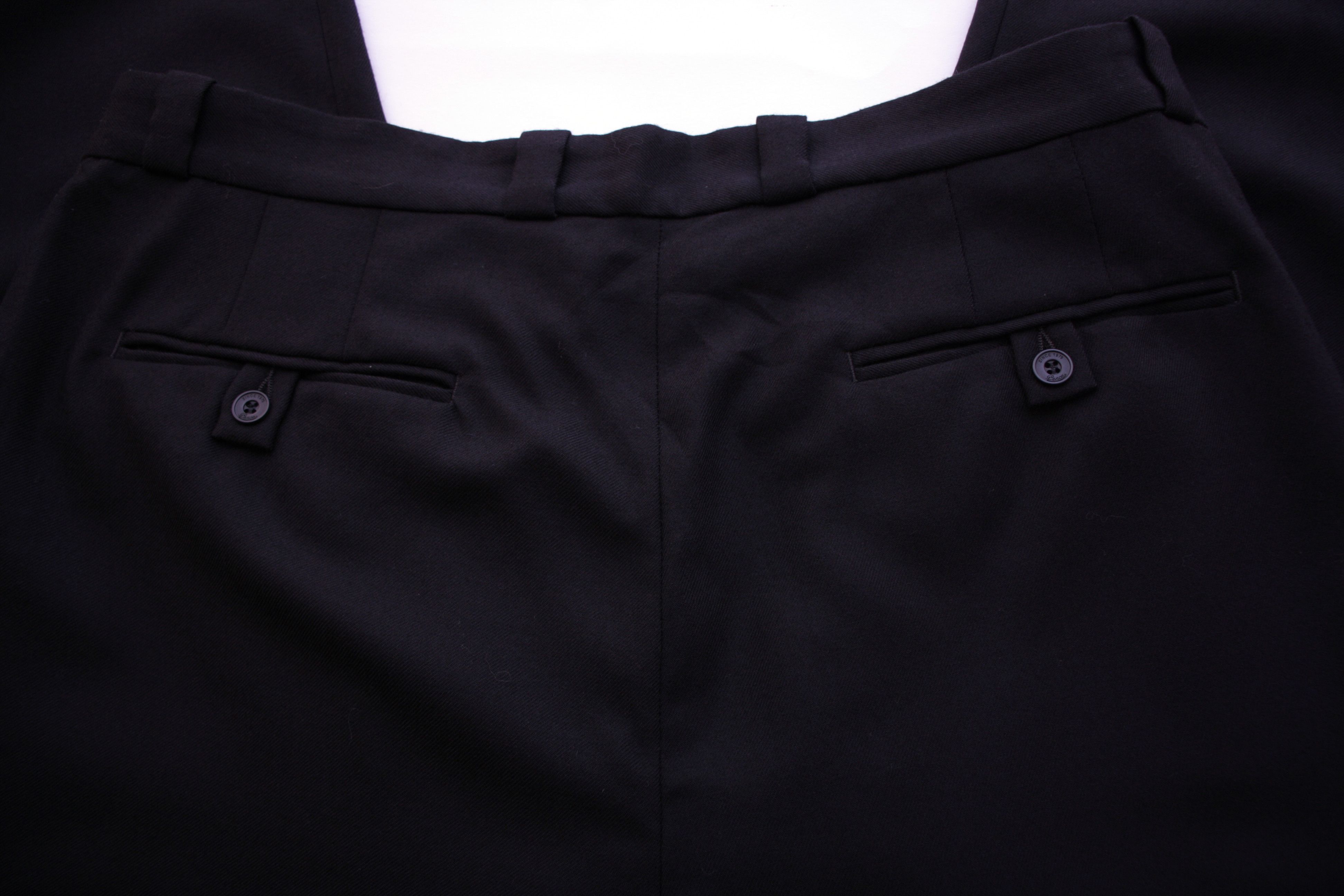 Other Revived Pence Pants Black Wool Trousers Mens size 54 Size US 38 / EU 54 - 5 Thumbnail