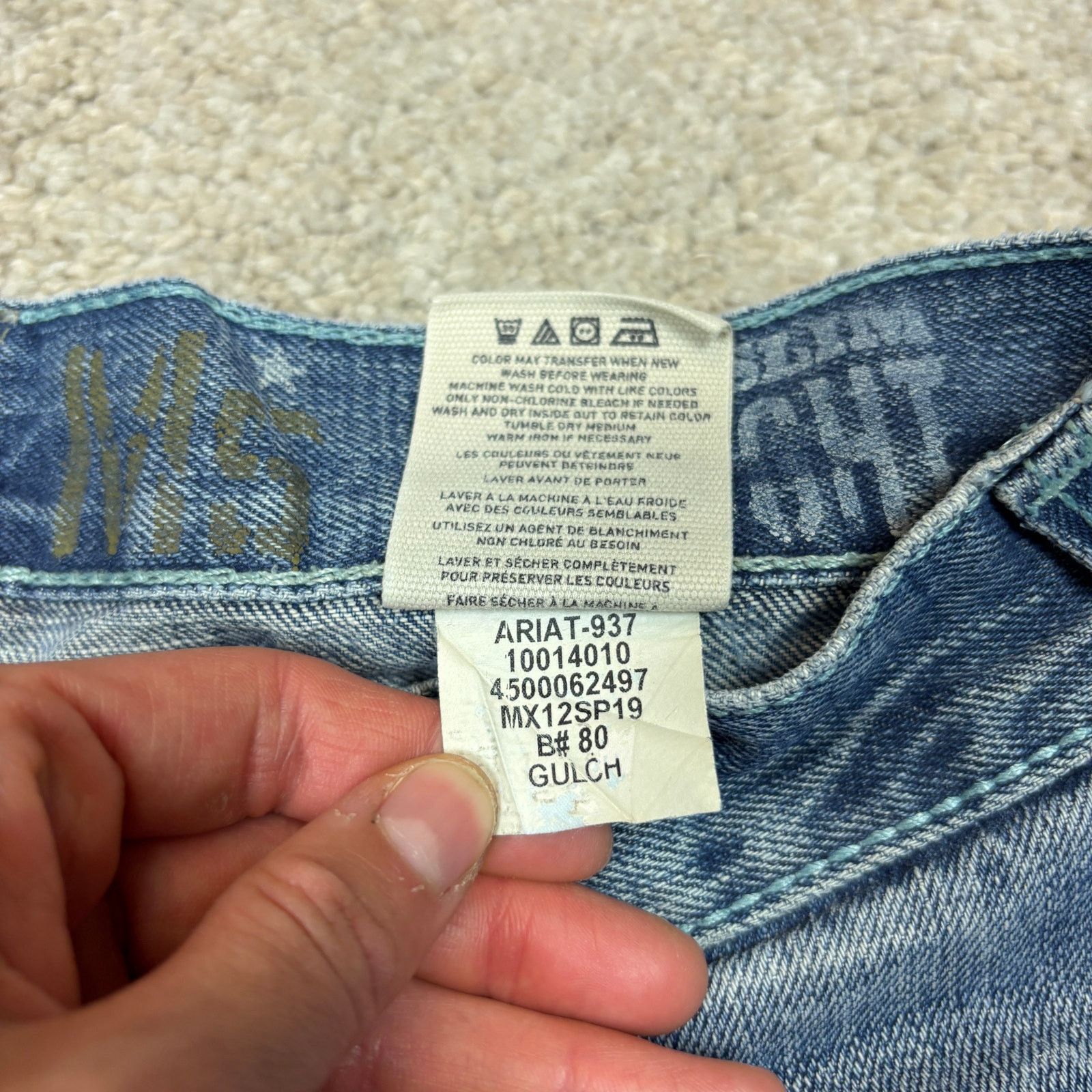 Ariat Ariat M5 Slim Straight Jeans Work Men's 30x32 Size US 30 / EU 46 - 7 Thumbnail