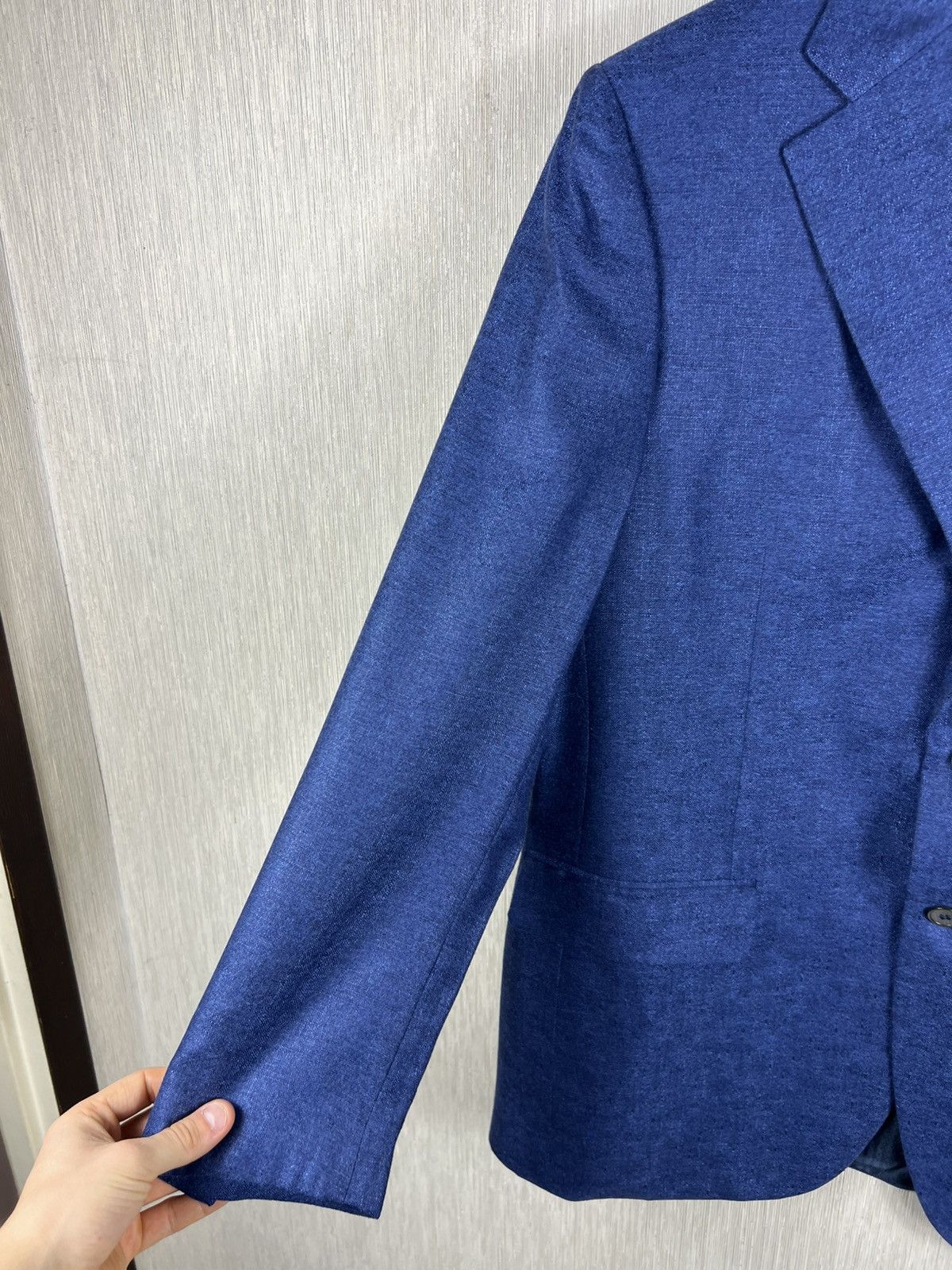 Canali Canali cashmere silk italian exclusive blazer luxury jacket Size US L / EU 52-54 / 3 - 13 Thumbnail