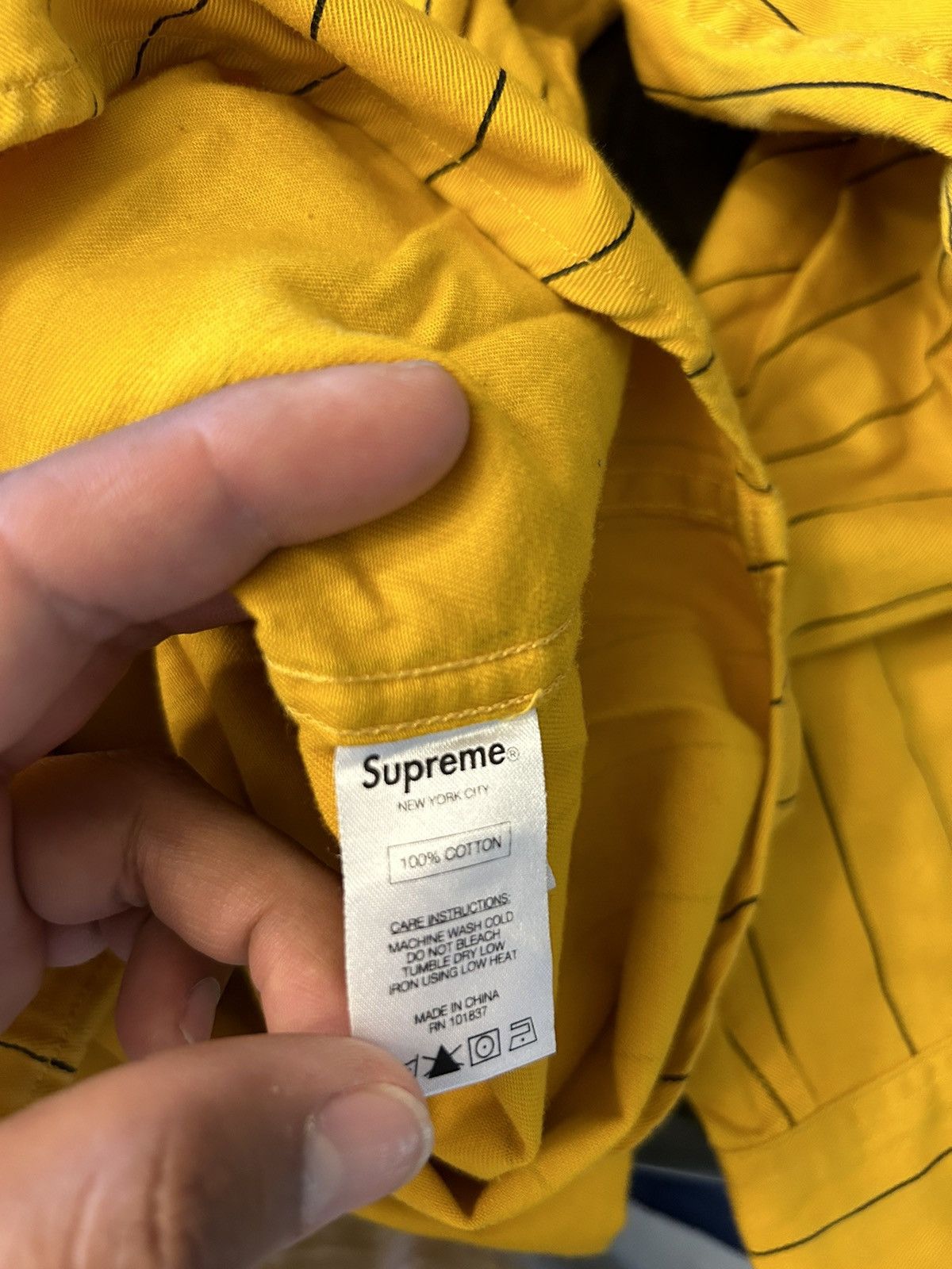 Supreme Supreme denim hooded baseball shirt (large) Size US L / EU 52-54 / 3 - 5 Thumbnail