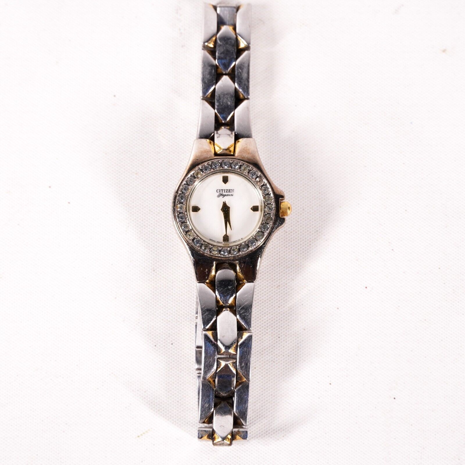 Citizen 3.75" Citizen Elegance Silver Gold Metal Wrist Watch Jewelry Size ONE SIZE - 1 Thumbnail