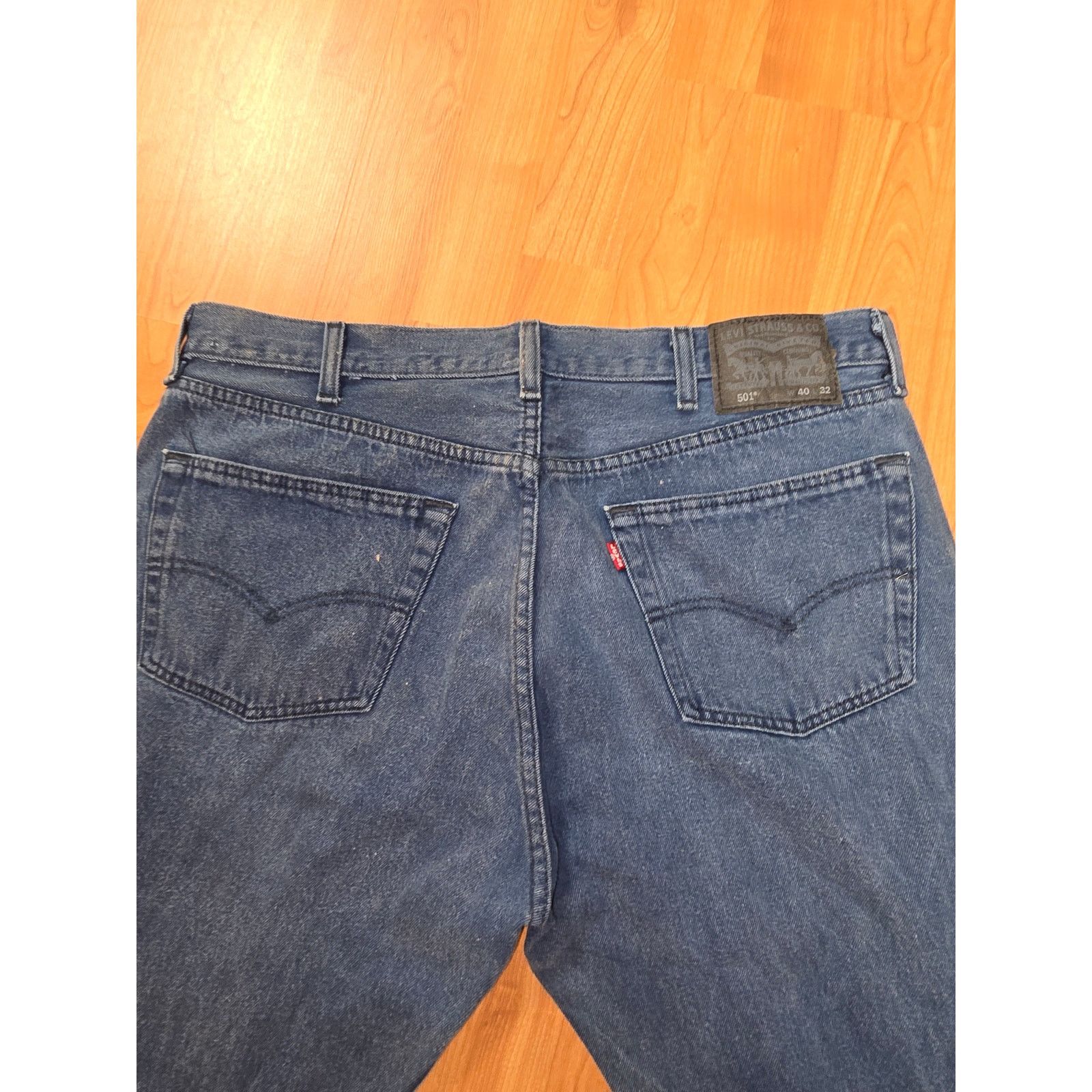 Levi's Levi's 501 Jeans Straight Leg 40x32 Classic Fit Blue Denim Size US 40 / EU 56 - 5 Thumbnail