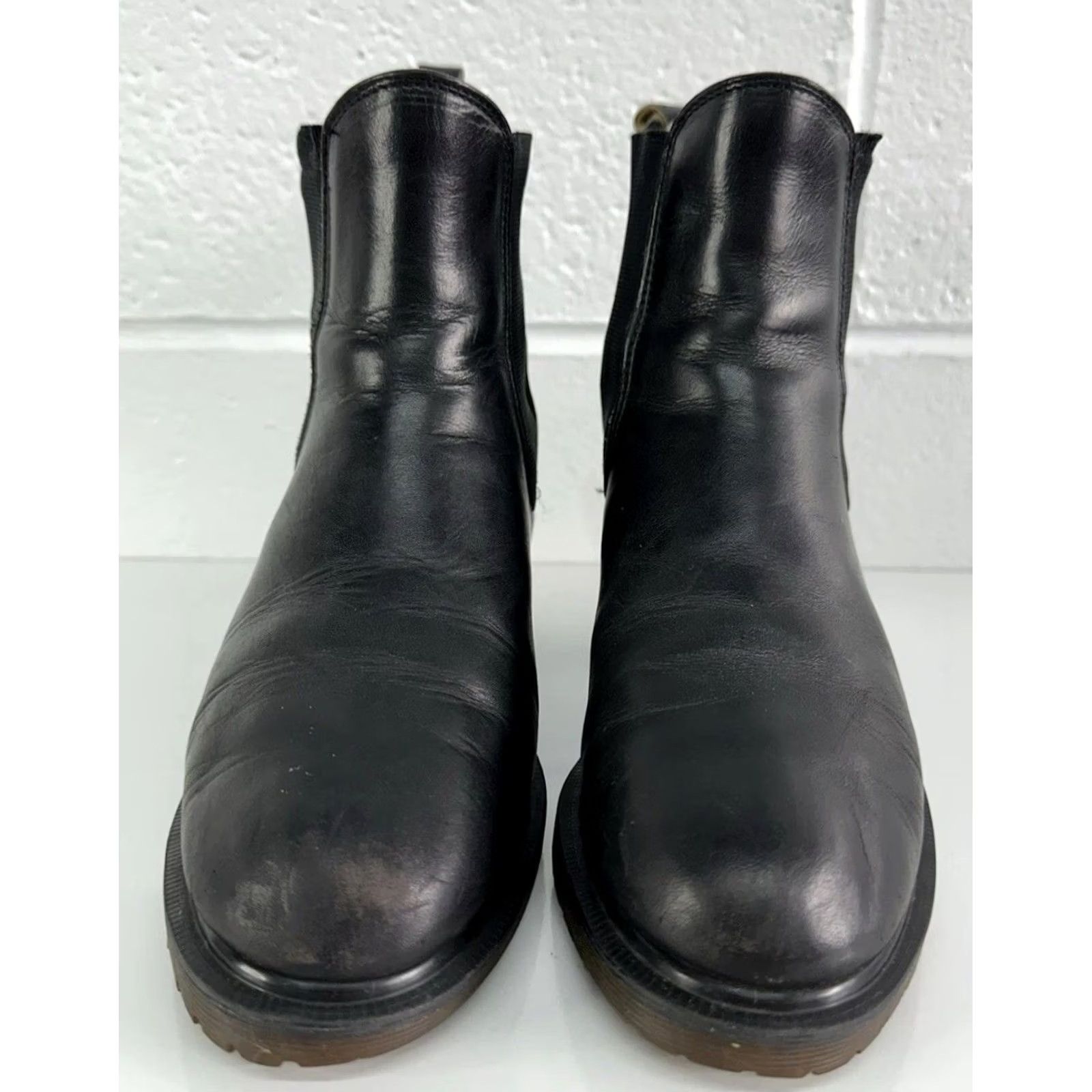 Dr. Martens VINTAGE Dr Martens Spence Pull On Bootie Boots Leather Black Womens UK 5 US 7 Size US 7 / IT 37 - 4 Thumbnail