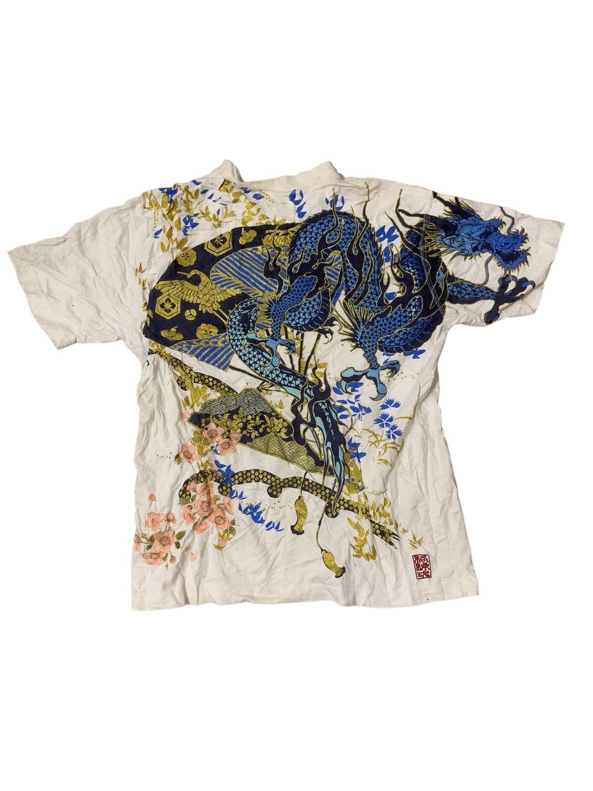 Art Comes First × Japanese Brand Nice Printed Sukajan Dragon Element Tee Size US L / EU 52-54 / 3 - 1 Thumbnail