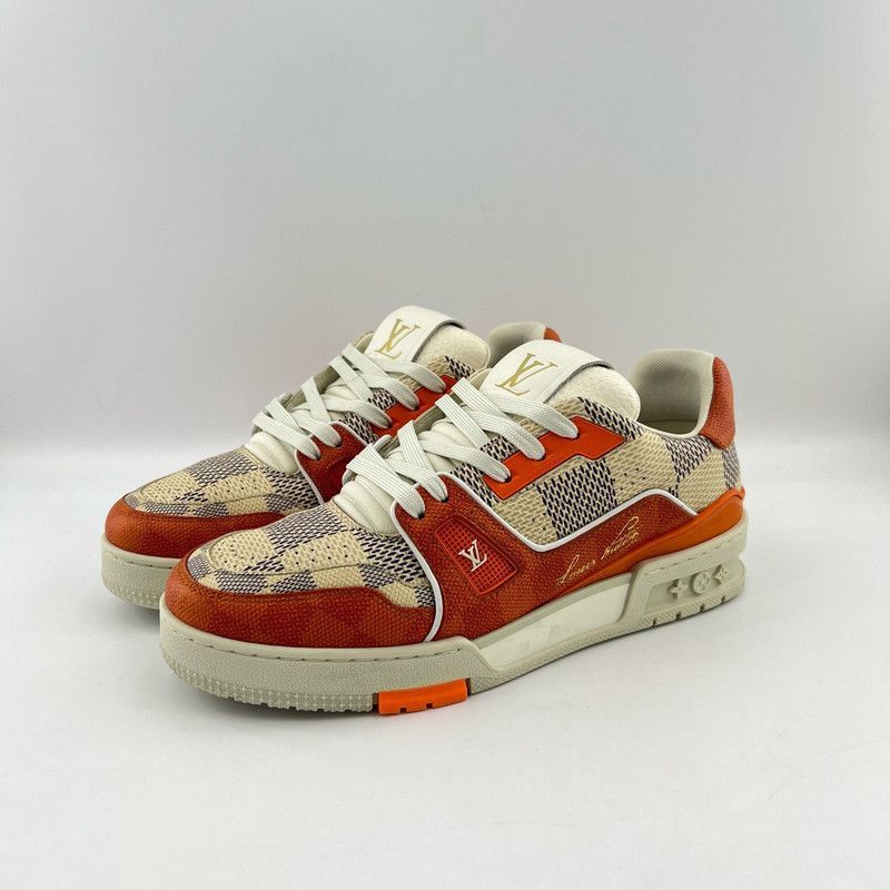 Louis Vuitton Louis Vuitton Orange Low-Top Sneakers for Men and Women -25 Size US 8 / EU 41 - 1 Thumbnail