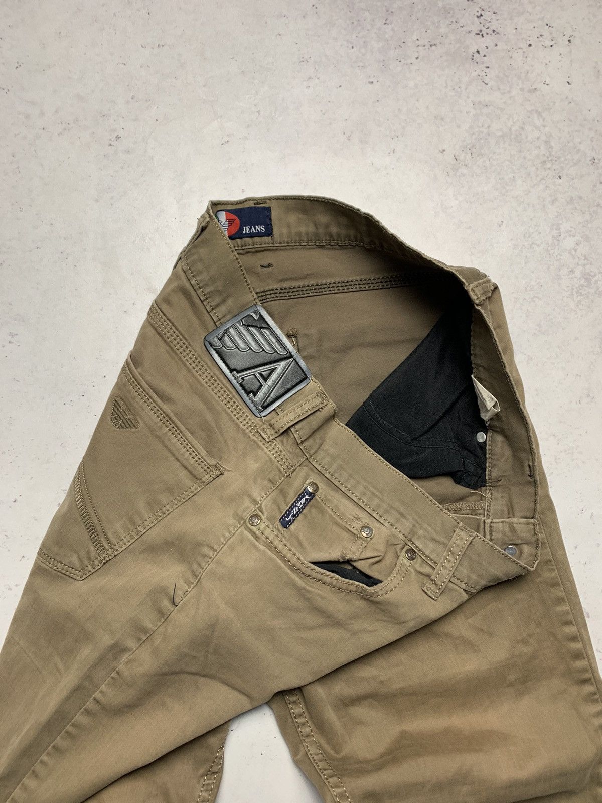 Armani Vintage Armani Pocket Logo Baggy Jeans Y2K 32 Size US 32 / EU 48 - 6 Thumbnail