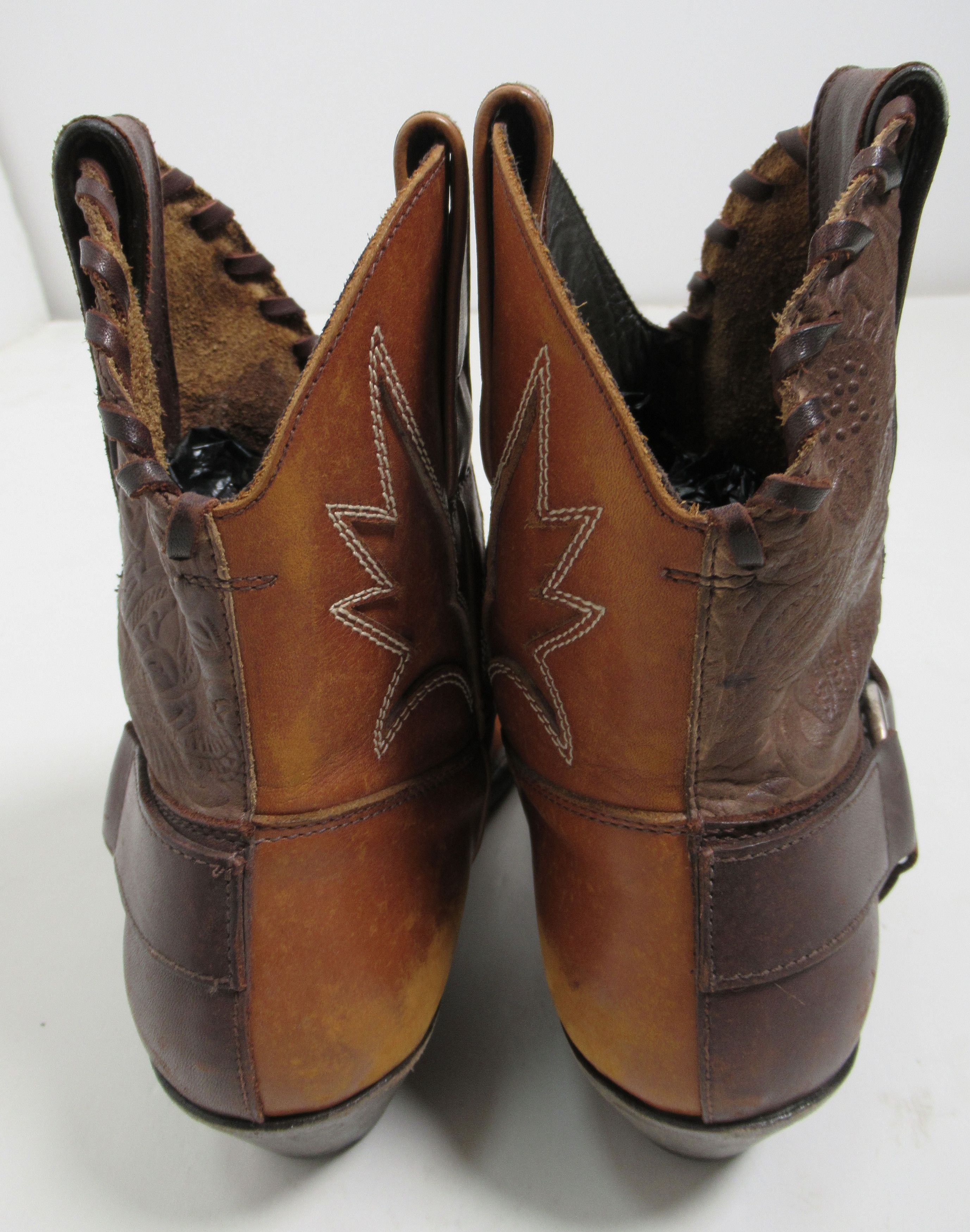 Golden Goose Leather Cowboy Ankle Boots Brown 8 US