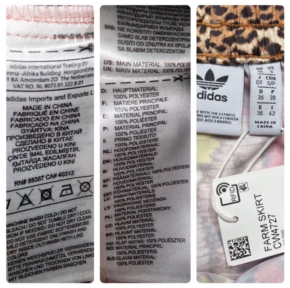Adidas Adidas x FARM Originals Three Stripe Logo A Line Skirt Size 27" / US 4 / IT 40 - 12 Thumbnail