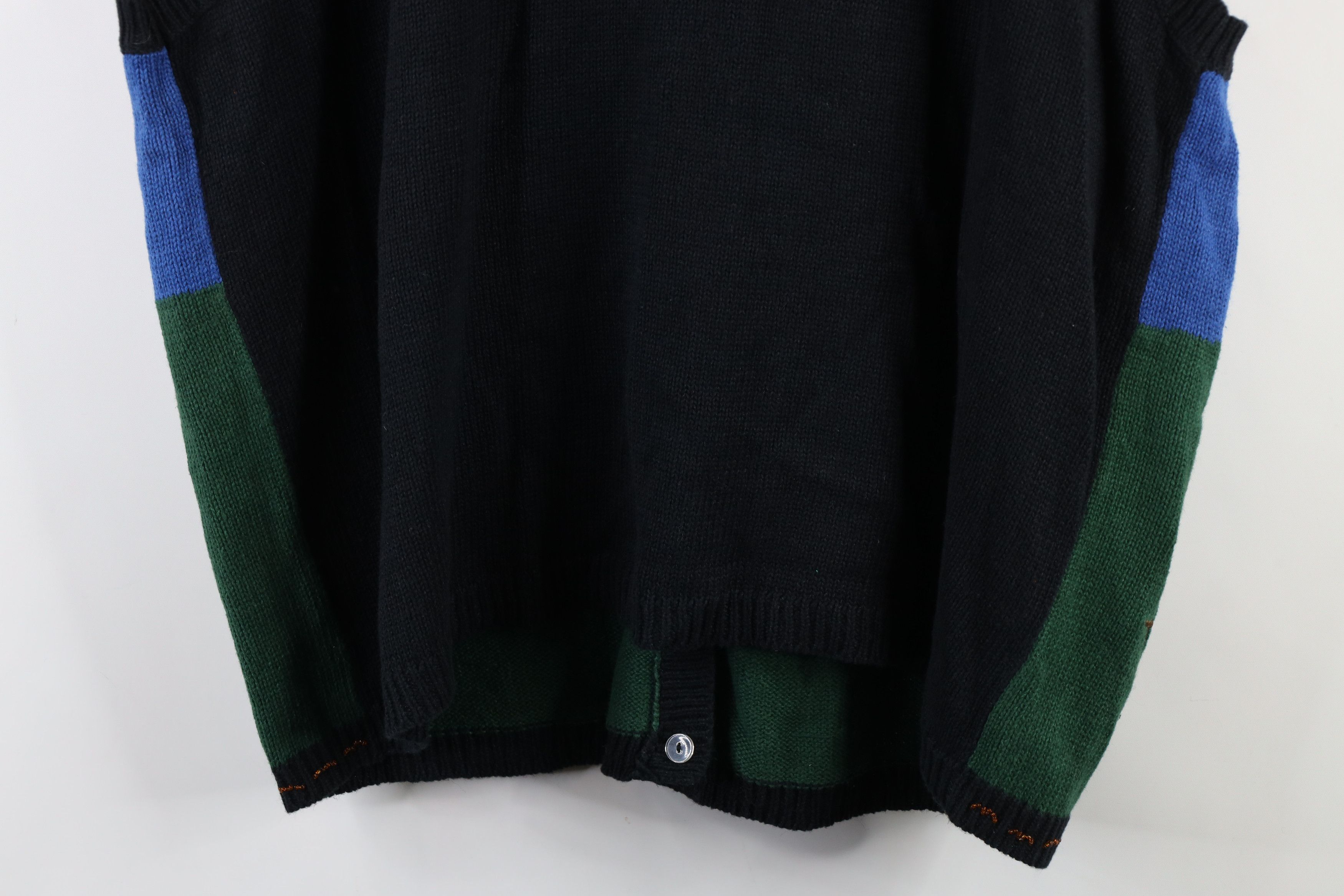 Vintage Vintage 90s Streetwear Halloween Knit Cardigan Sweater Vest Size XL / US 12-14 / IT 48-50 - 15 Thumbnail