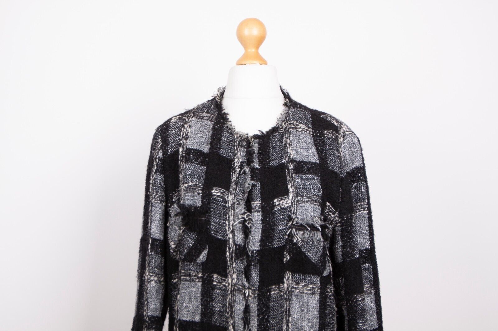 Versace × Versace Jeans Couture Versace Jeans Couture Women's Tweed Wool Cardigan Jacket Size M / US 6-8 / IT 42-44 - 6 Thumbnail