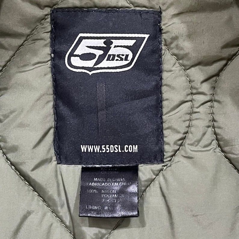 55DSL 55DSL Military Style Quilted Zipper Jacket Size US L / EU 52-54 / 3 - 8 Thumbnail