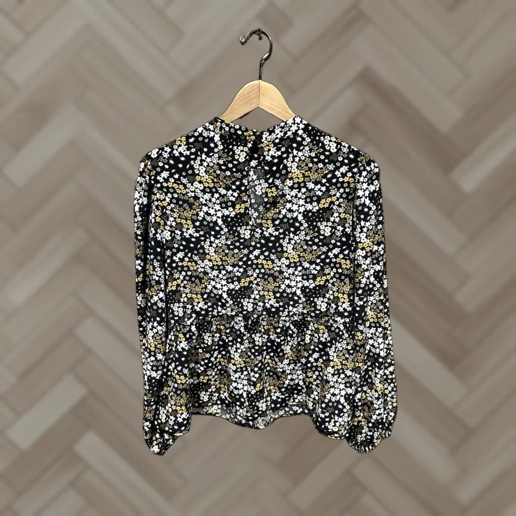Sanctuary Sanctuary Blouse Shirt Women Long Sleeve Floral Pattern Size M Multicolor Modern Basic 90s? Size M / US 6-8 / IT 42-44 - 1 Thumbnail