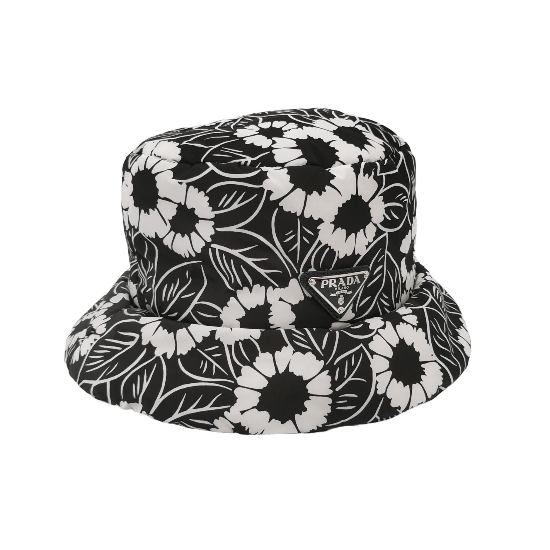 Prada Prada Re-Nylon Floral Print Bucket Hat Size M Size ONE SIZE - 1 Thumbnail