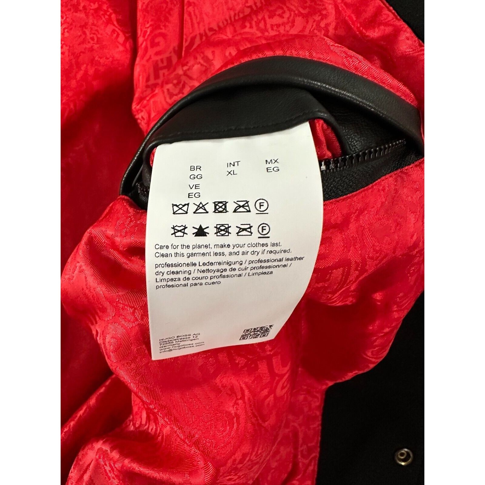 Hugo Boss HUGO Boss x LES BENJAMINS Wool Leather Bomber Jacket sz XL N Size US XL / EU 56 / 4 - 5 Thumbnail