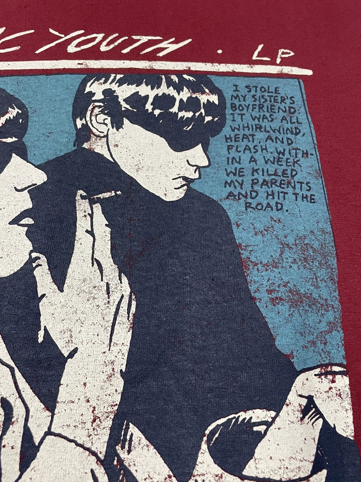 Band Tees Vintage Late 90s Sonic Youth Goo Noise Rock Distressed Tee Size US M / EU 48-50 / 2 - 10 Thumbnail