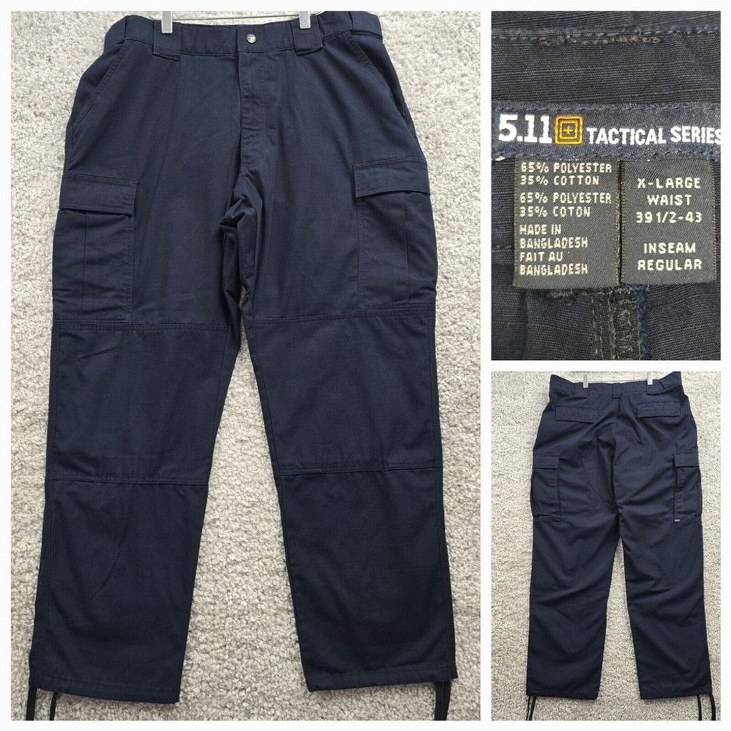 5.11 511 Tactical Pants Mens XL (Fits 36x31) Navy Blue Cargo Work Size US 38 / EU 54 - 1 Thumbnail