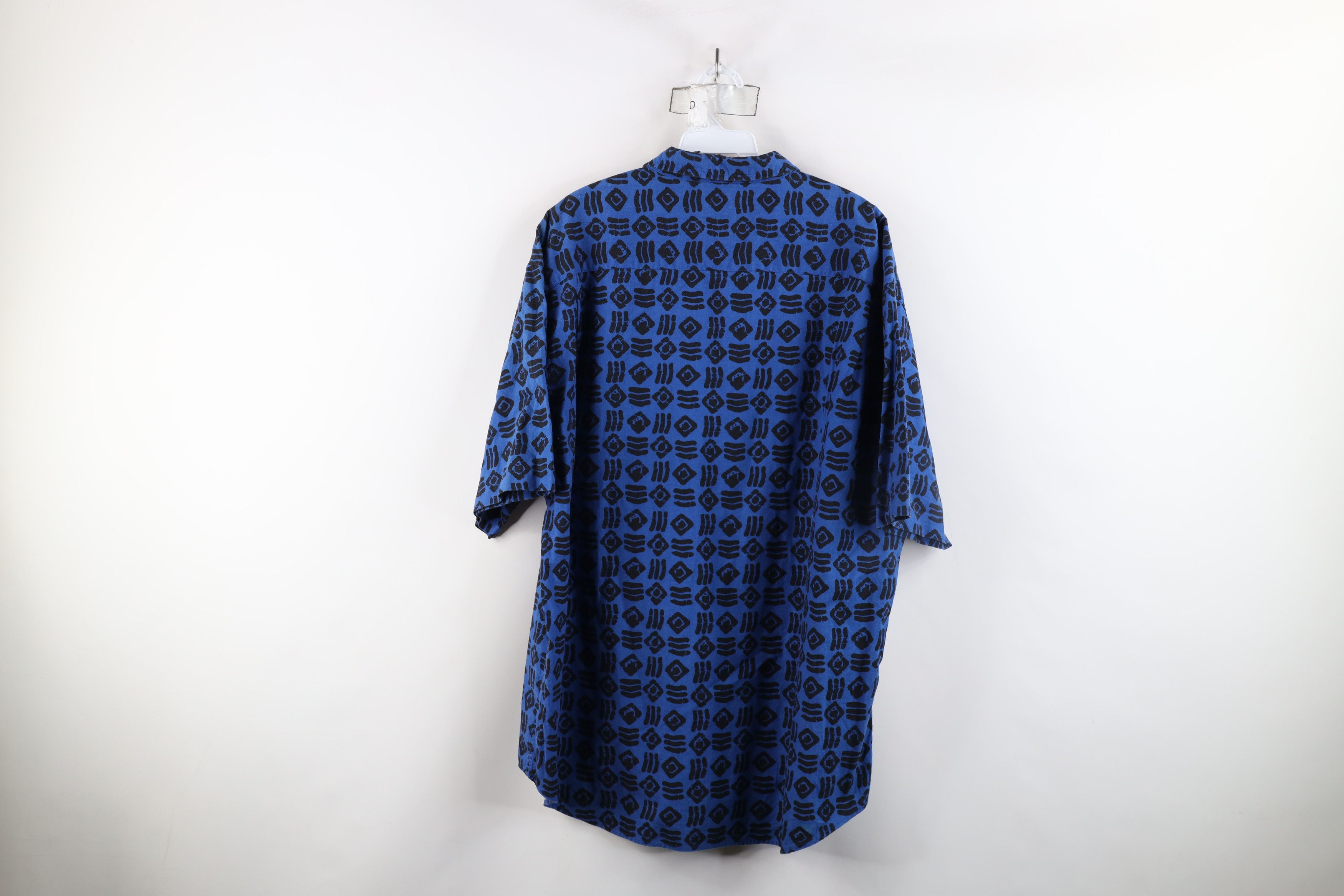 Gap × Vintage Vintage 90s Gap Geometric Collar Short Sleeve Button Shirt Size US XL / EU 56 / 4 - 13 Thumbnail