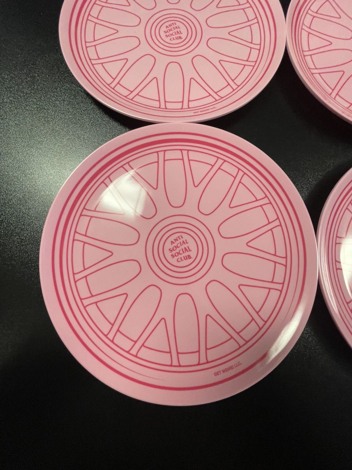 Anti Social Social Club Anti Social Social Club ASSC Track Speed Plates Size ONE SIZE - 1 Thumbnail