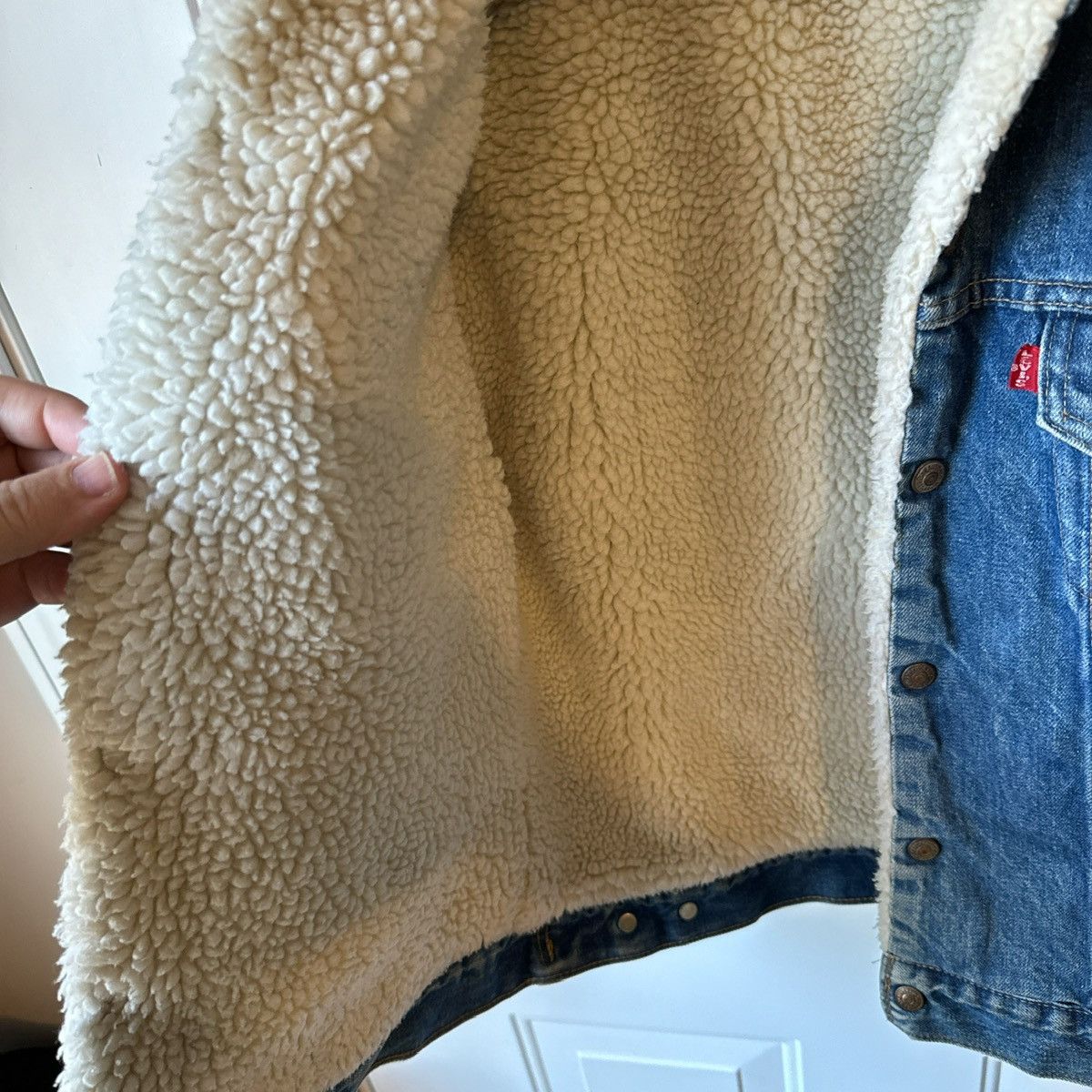 Levi's Rare Vintage 1970's Levi's Big E Sherpa Lined Trucker Jacket Size US XXS / EU 40 - 6 Thumbnail