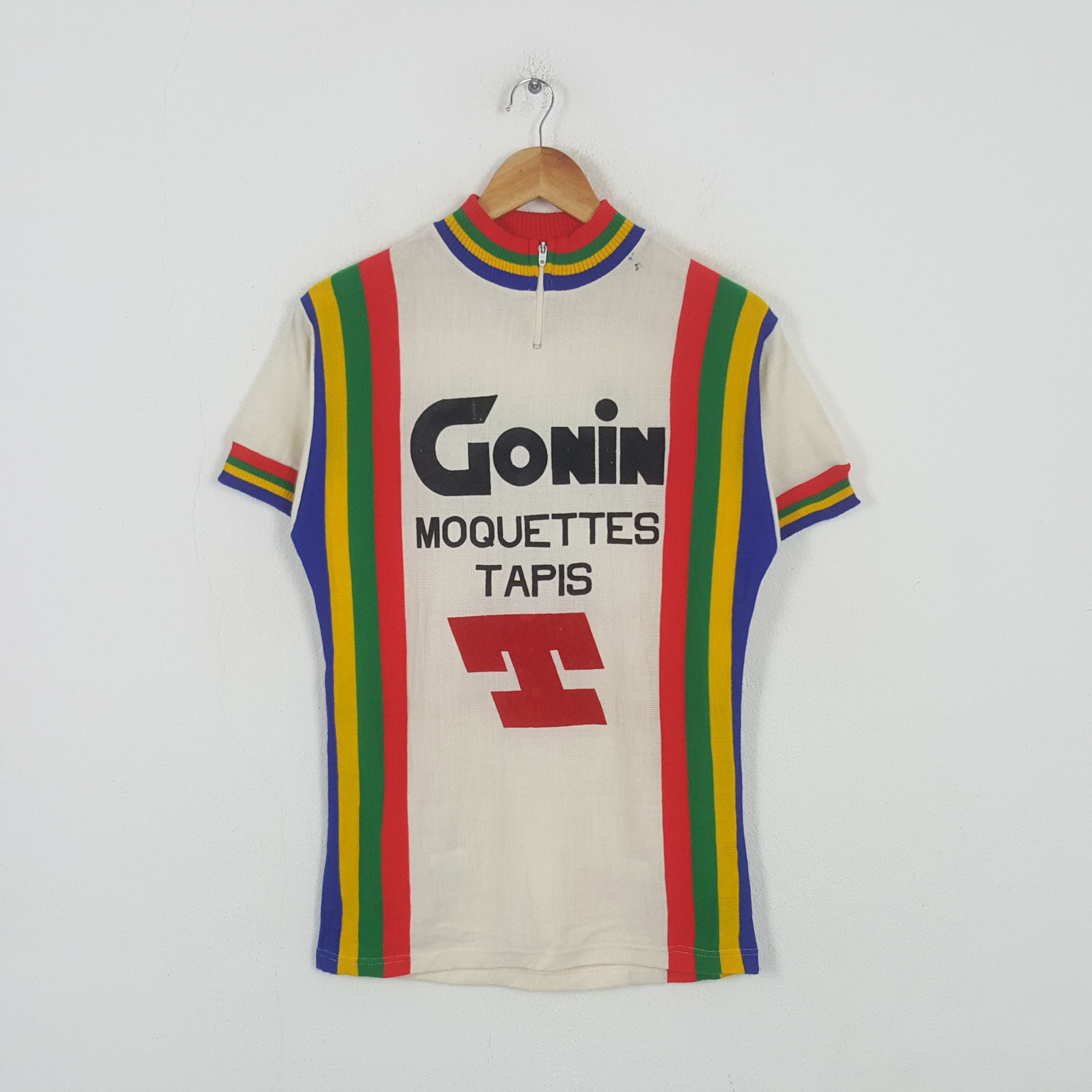 Vintage Gonin Moquettes Tapis T Retro Cycling Tshirt RR6
