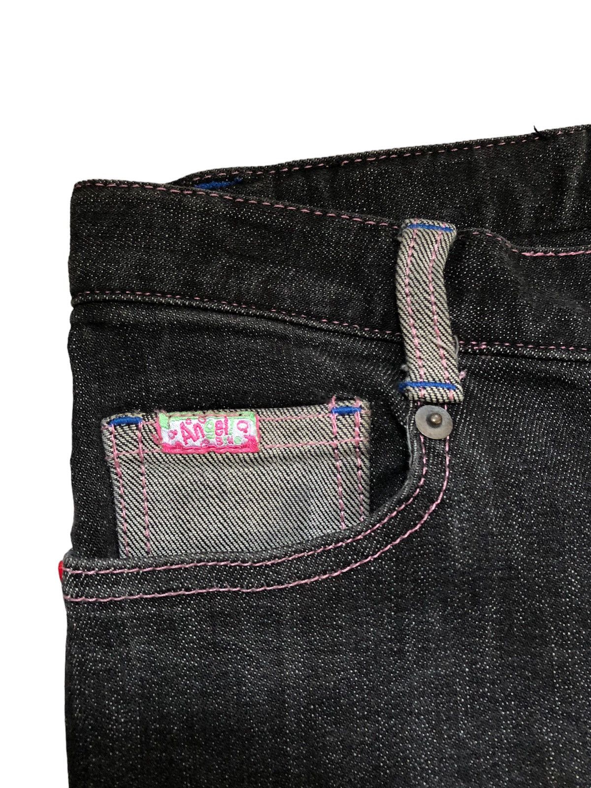 Angel Blue × Hysteric Glamour × Japanese Brand Japanese Brand Angel Blue Patchwok Jeans Size 27" / US 4 / IT 40 - 6 Thumbnail