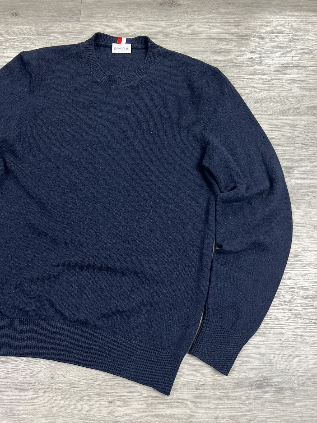 Moncler MONCLER Pullover Sweater Knitwear cashmere Dark Blue Sz XXL Size US XXL / EU 58 / 5 - 4 Thumbnail