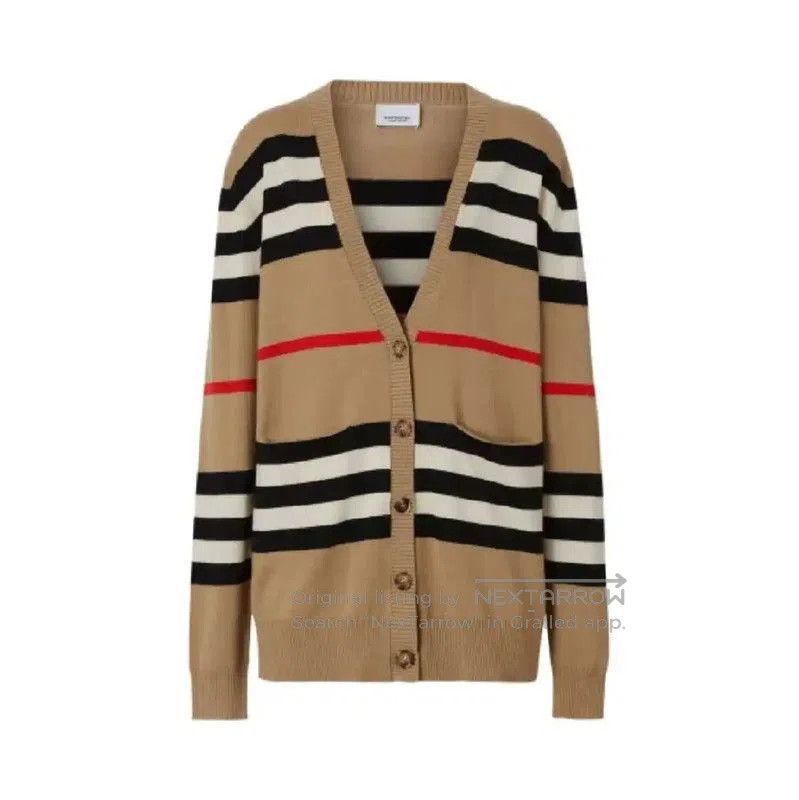 Burberry Burberry Colorful Wool Women's Cardigan. Size L / US 10 / IT 46 - 3 Thumbnail