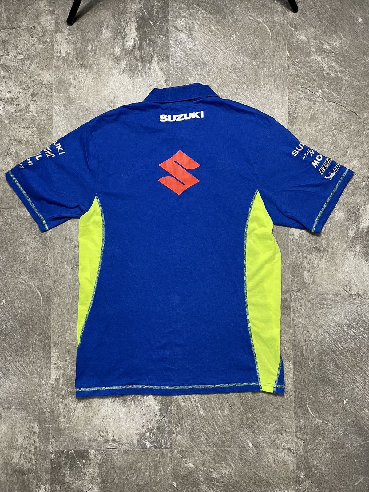 Vintage Vintage Y2K Suzuki Ecstar Racing Moto Gp Polo T Shirt Size US L / EU 52-54 / 3 - 7 Thumbnail
