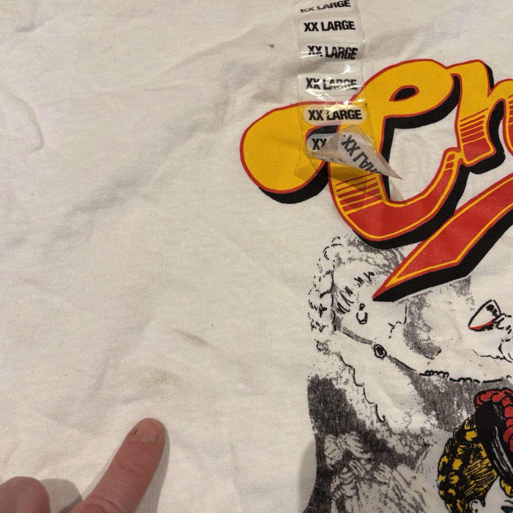 Gildan VINTAGE 2007 CBS Studios Inc Officially Licensed Cheers Boston T-Shirt White 2XL NWD Mens Retro 80s 90s Graphic Print Cotton Gildan Short Sleeve Size US XXL / EU 58 / 5 - 3 Thumbnail