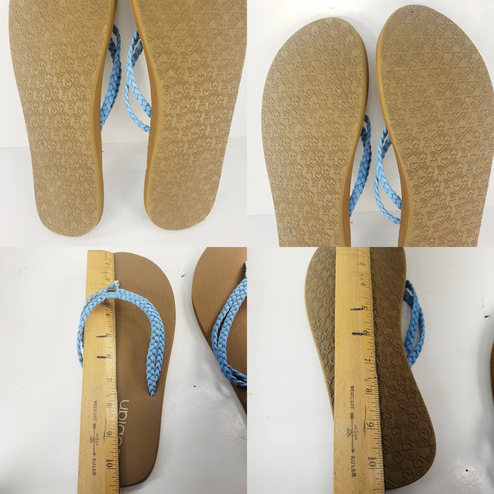 Vintage Cobian Leucadia Blue Braided Flip Flop Comfort Sandals 8-9 Womens Sandal Casual Travel Beach Bohemian Size US 8 / IT 38 - 8 Thumbnail