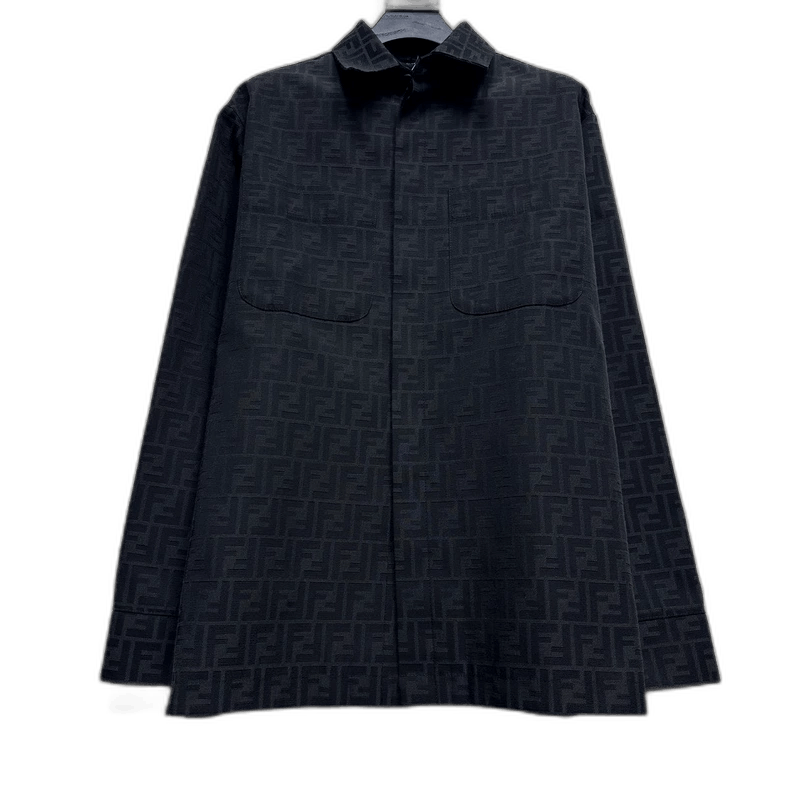 Fendi FENDI Logo Satin Oxford Jacket Size 46 Size US M / EU 48-50 / 2 - 1 Thumbnail