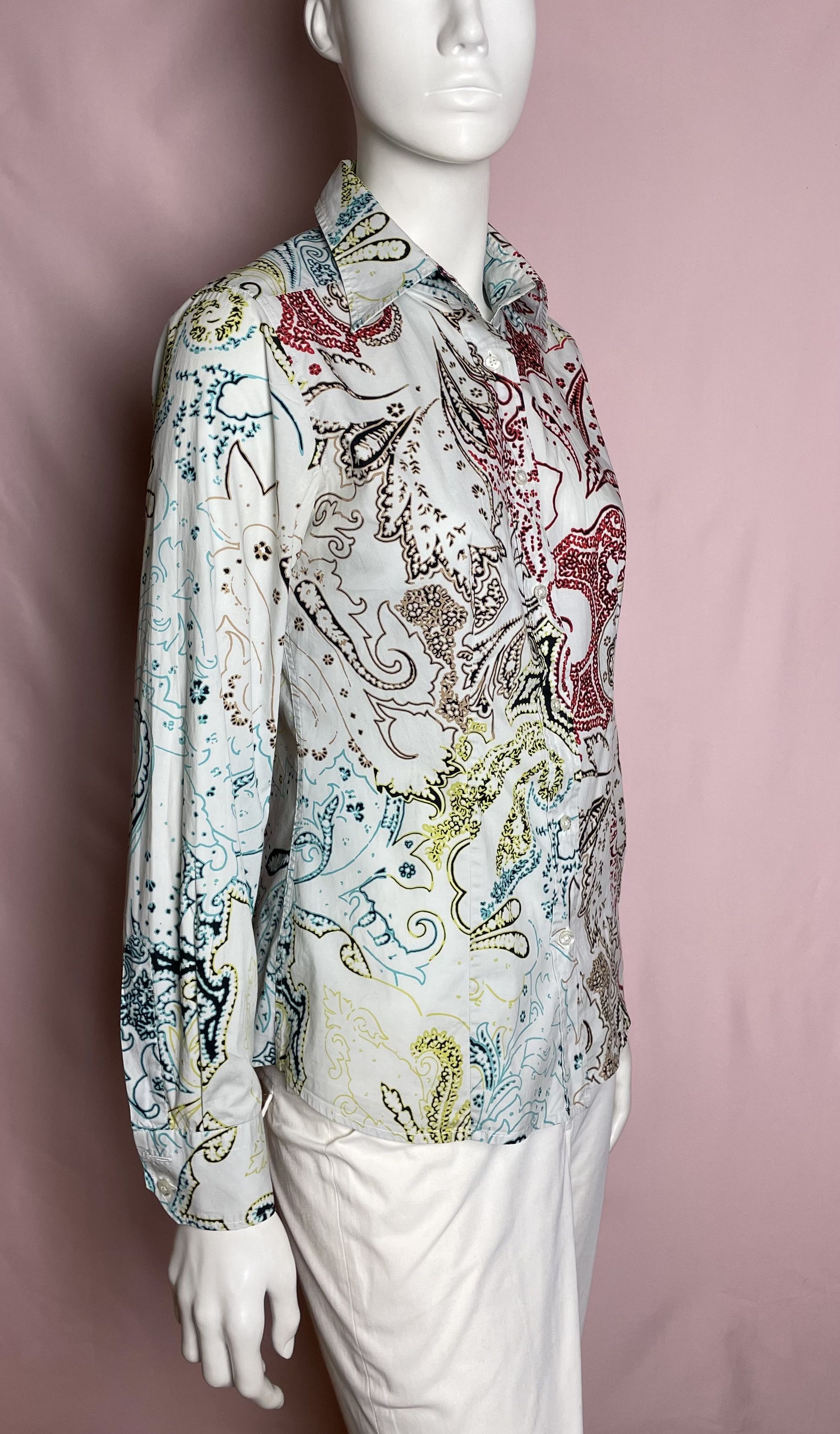 Etro ETRO Women’s Multicolor Paisley Button Down Shirt IT 42 Size M / US 6-8 / IT 42-44 - 4 Thumbnail
