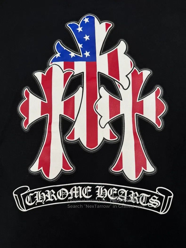 Chrome Hearts CHROME HEARTS Size L Sword, flag, three crosses, scrolls, s Size US L / EU 52-54 / 3 - 4 Thumbnail