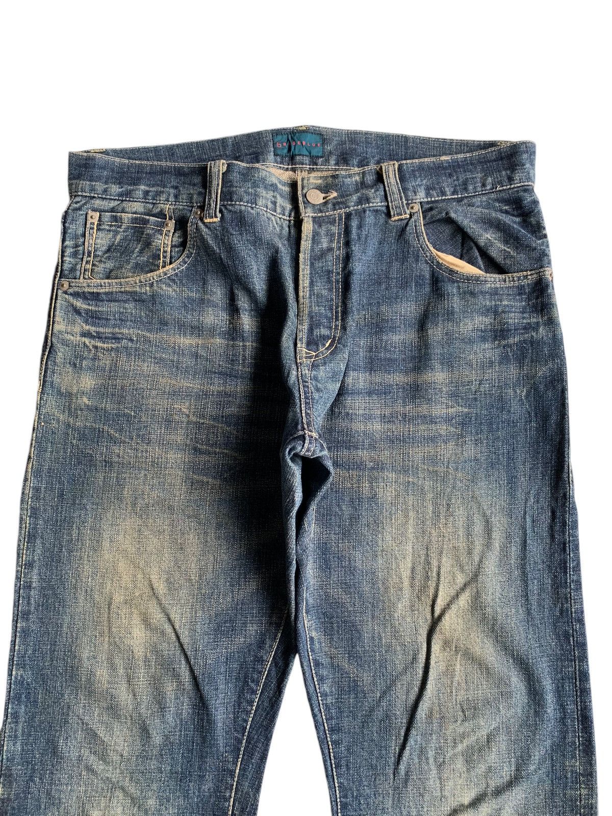 Kapital Rage Blue Japanese Button fly Selvedge Distressed Denim Size US 36 / EU 52 - 7 Thumbnail