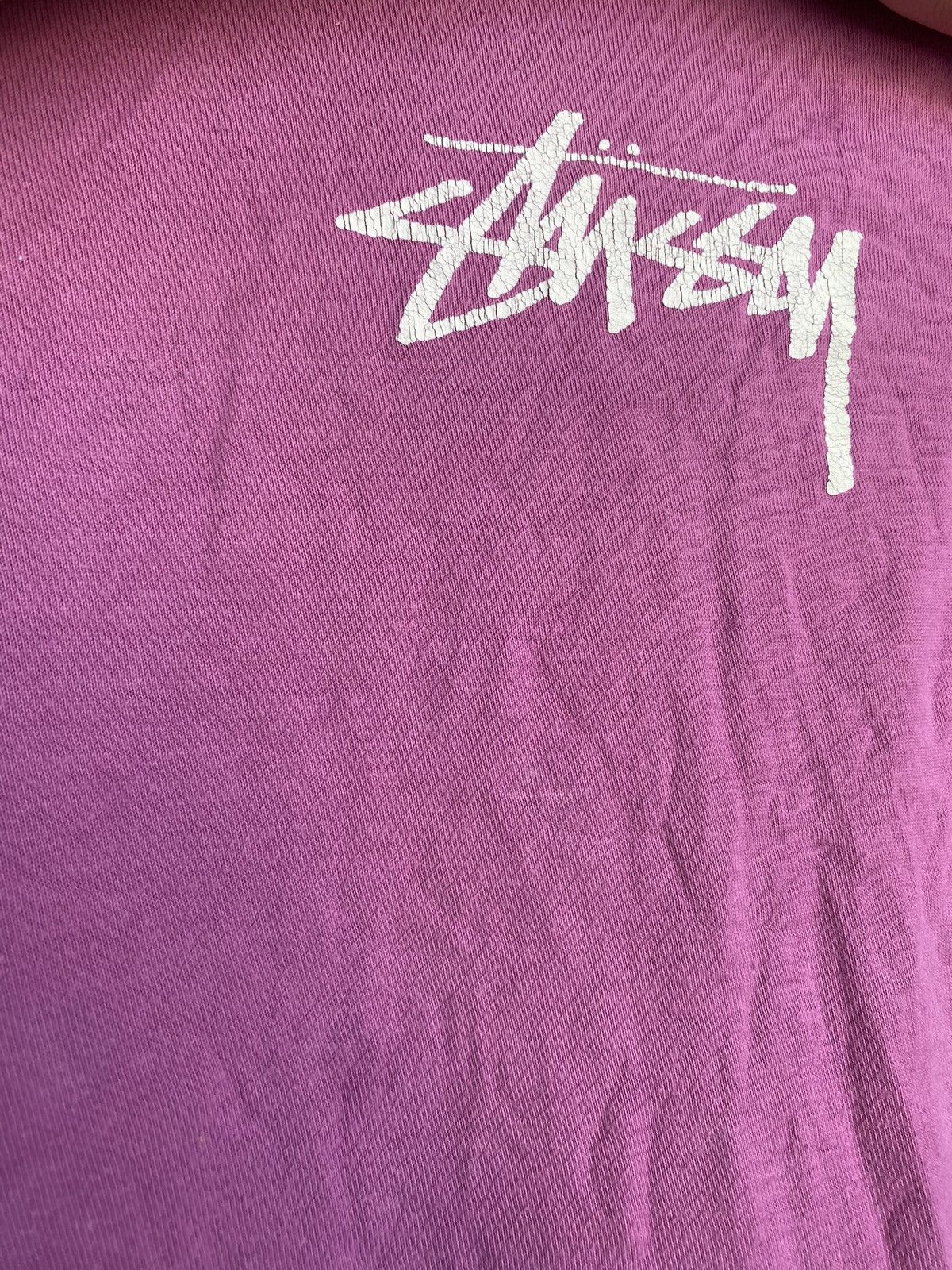 Stussy 🔥00s Stussy American Classics Pink Tee mens S Size US S / EU 44-46 / 1 - 14 Thumbnail