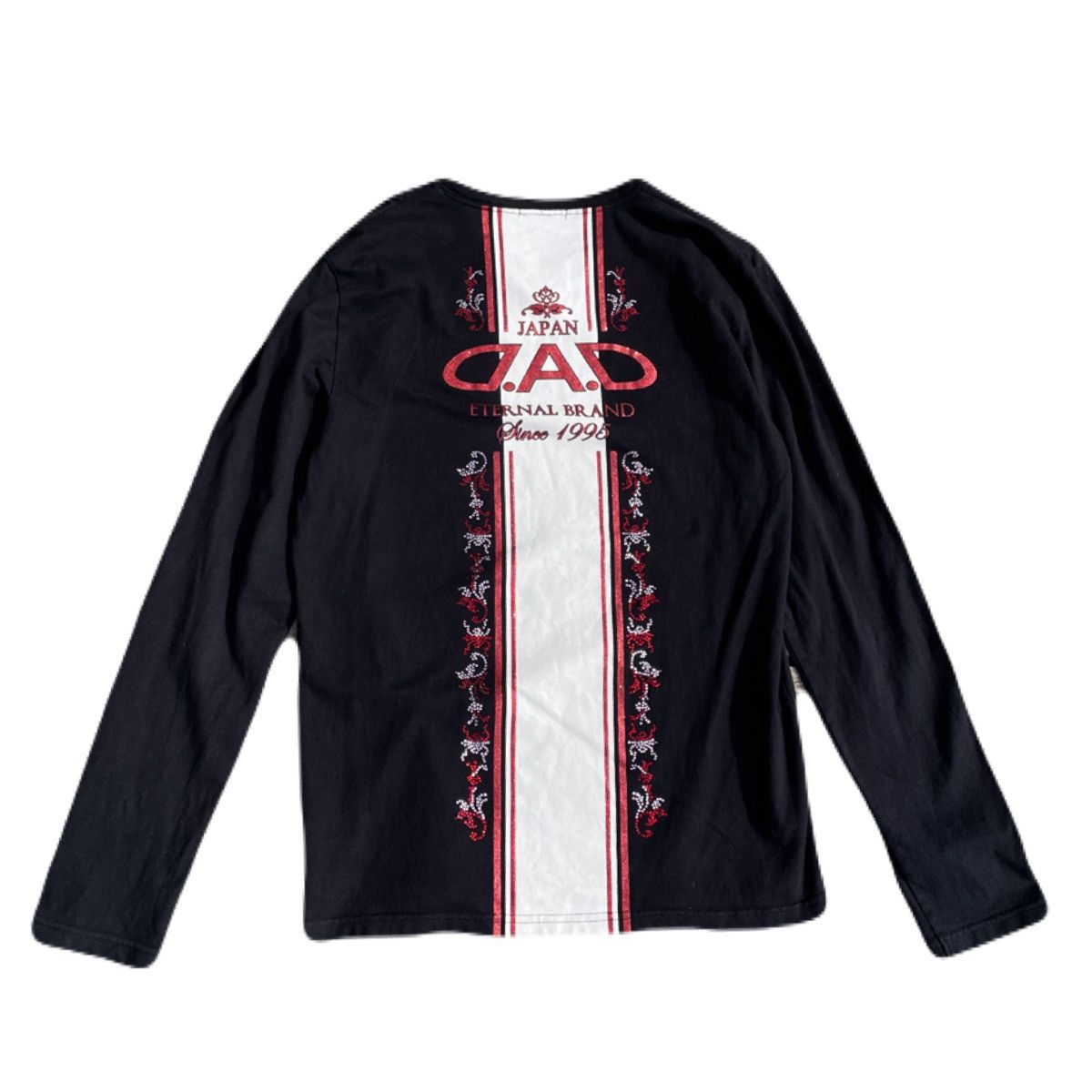 If Six Was Nine 2000s Japanese archive Vkei Glitter Poem Long Sleeve Tee Size US M / EU 48-50 / 2 - 2 Thumbnail