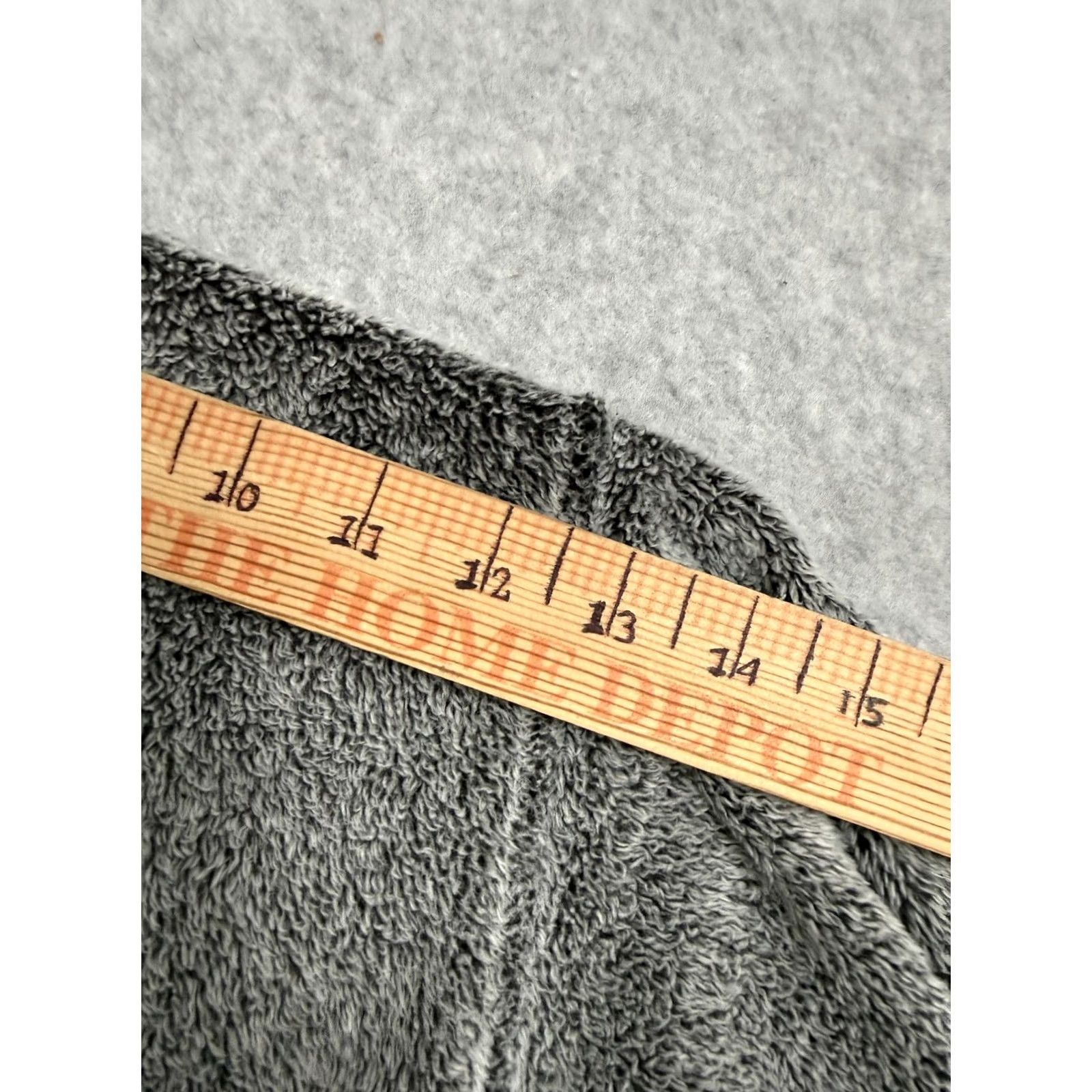 Vintage Natori Kimono Womens L Gray Robe Terry Open Front Sleeve Pockets Lounge Size ONE SIZE - 4 Thumbnail