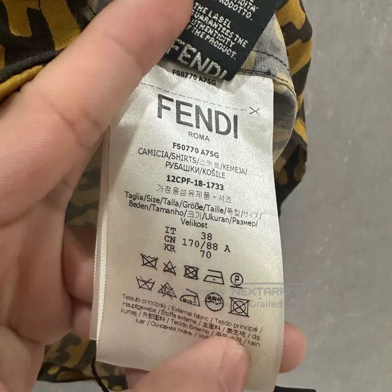 Fendi Fendi size 38 Double F Presbyopia Short-Sleeve Shirt Size US M / EU 48-50 / 2 - 4 Thumbnail