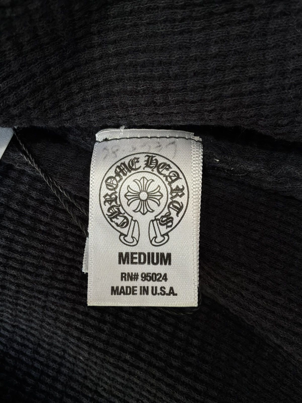 Chrome Hearts 2000s Chrome Hearts - Tonal Cross Thermal Zip Hoodie Size US M / EU 48-50 / 2 - 17 Thumbnail