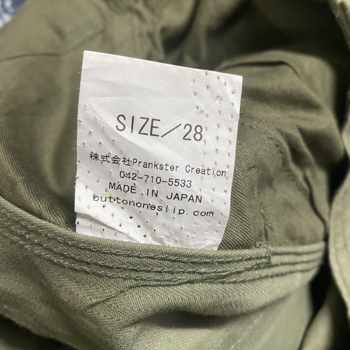 Japanese Brand BUTTON ONE'S LIP Herringbone Fatigue Pants Size US 30 / EU 46 - 22 Thumbnail