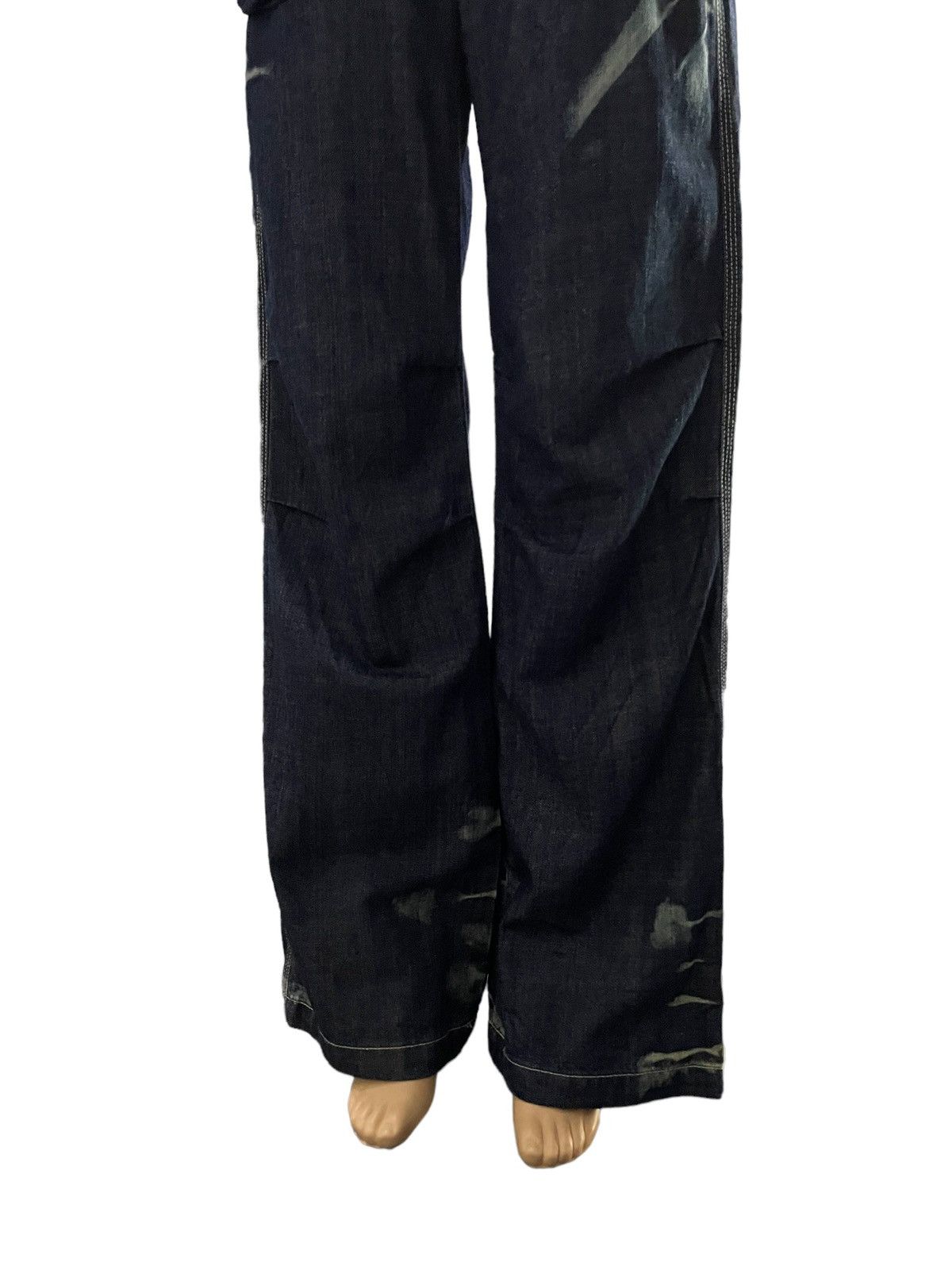 If Six Was Nine × Le Grande Bleu (L.G.B.) G.O.A Japan Style Indigo Wash Flared Wide Leg Jeans Size US 31 - 6 Thumbnail