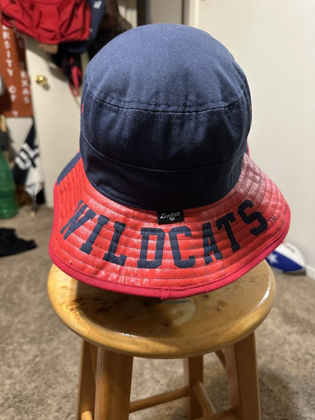 NCAA Vintage NCAA Arizona Wildcats “red & blue” bucket hat 90s Size ONE SIZE - 4 Thumbnail
