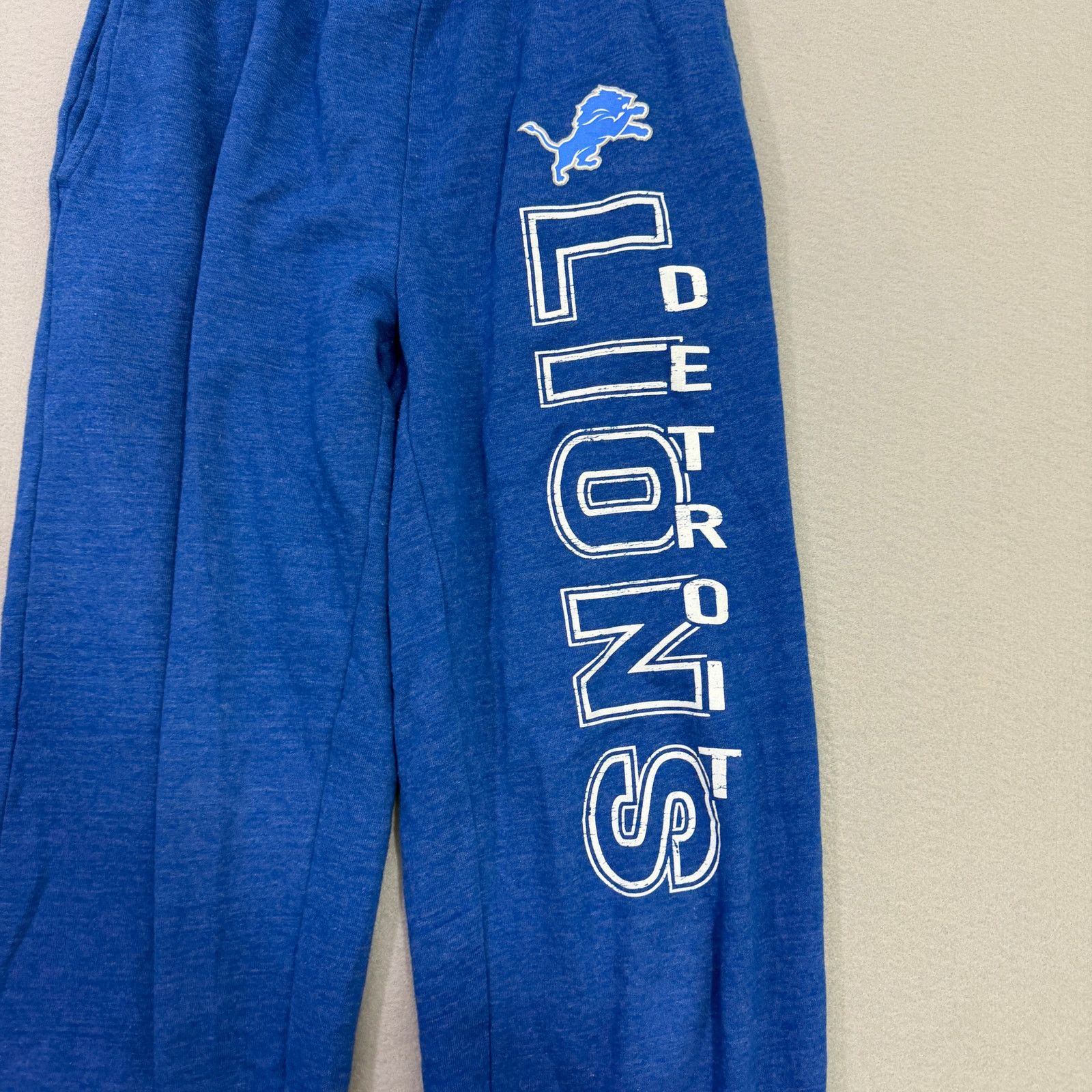 NFL Detroit Lions Sweatpants Men's Small Blue White Loose Fit Size US 30 / EU 46 - 3 Thumbnail