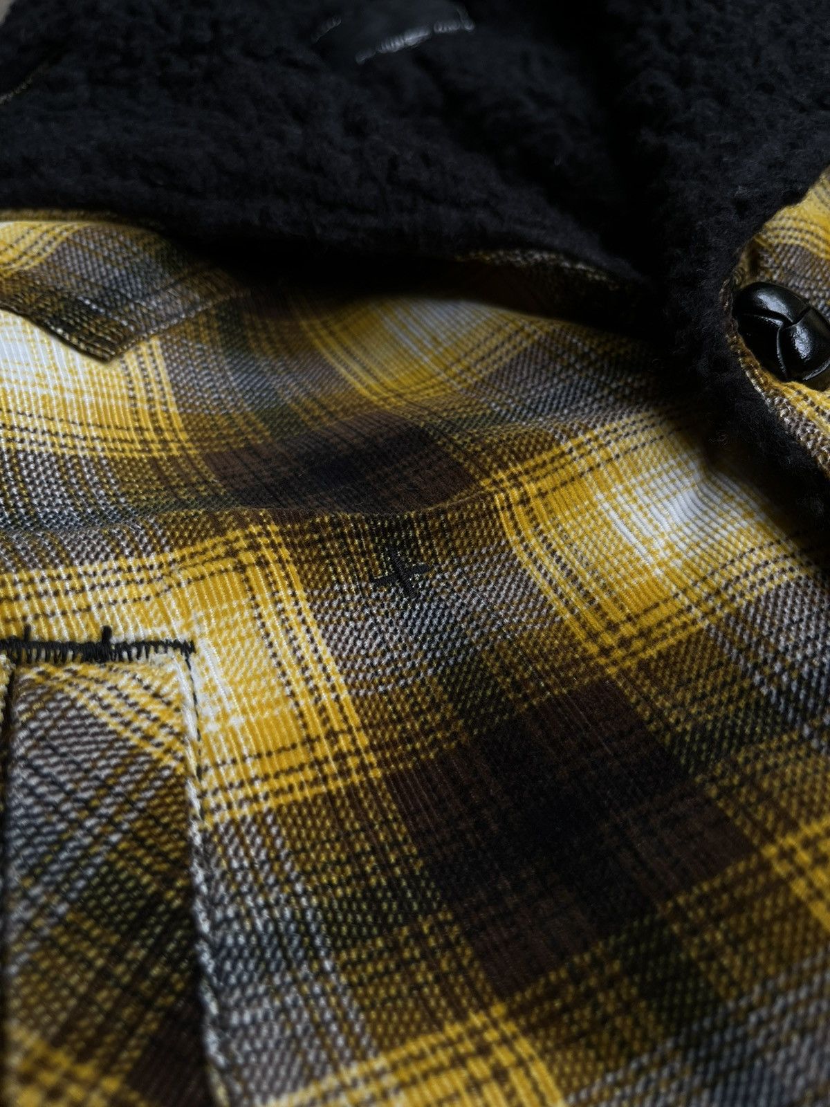 Number (N)ine NUMBER (N)INE FAUX SHEARLING TARTAN BIKERS RAMONES JACKET Size US M / EU 48-50 / 2 - 8 Thumbnail