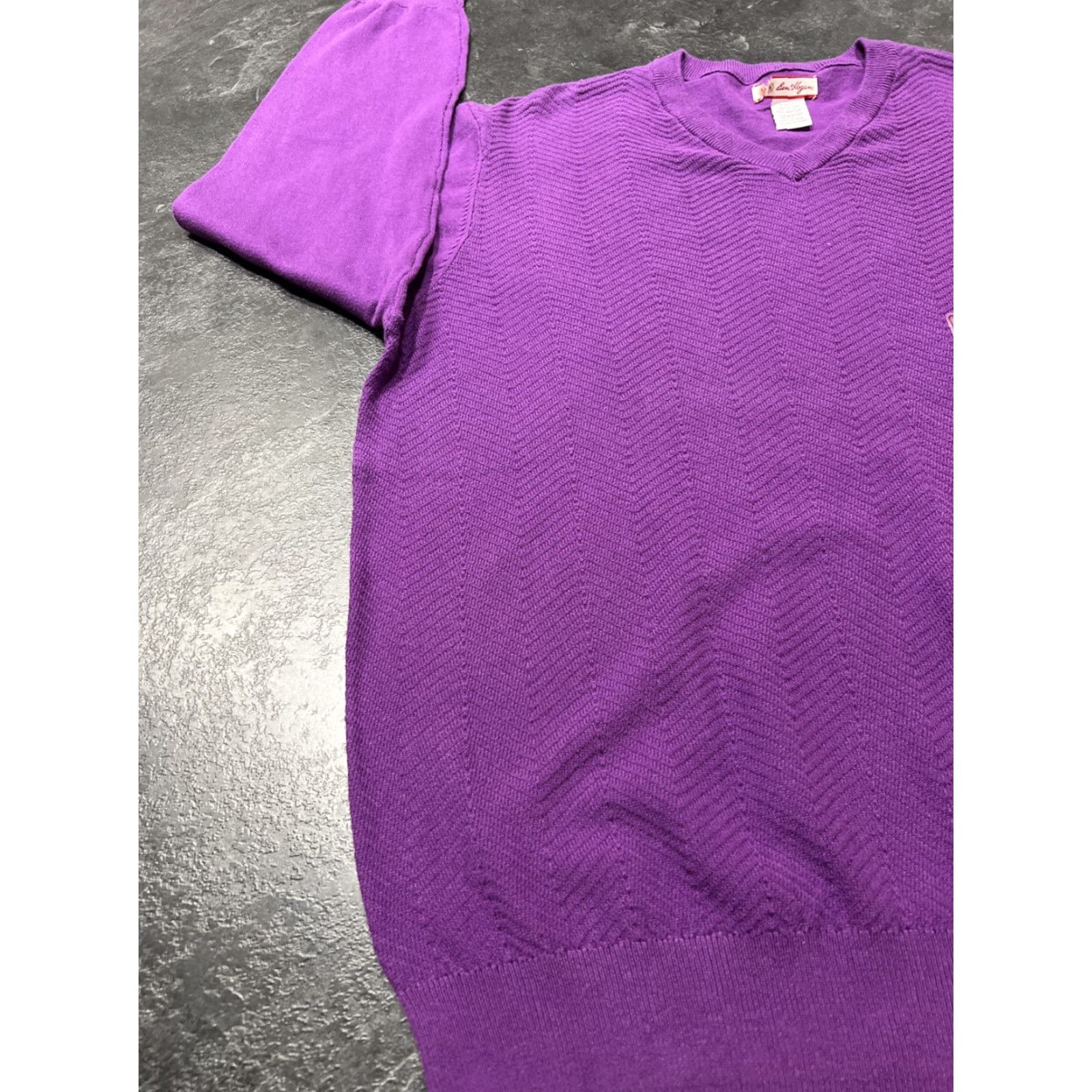 Hogan VINTAGE Ben Hogan Sweater Mens Size L Purple V Neck Size US L / EU 52-54 / 3 - 5 Thumbnail