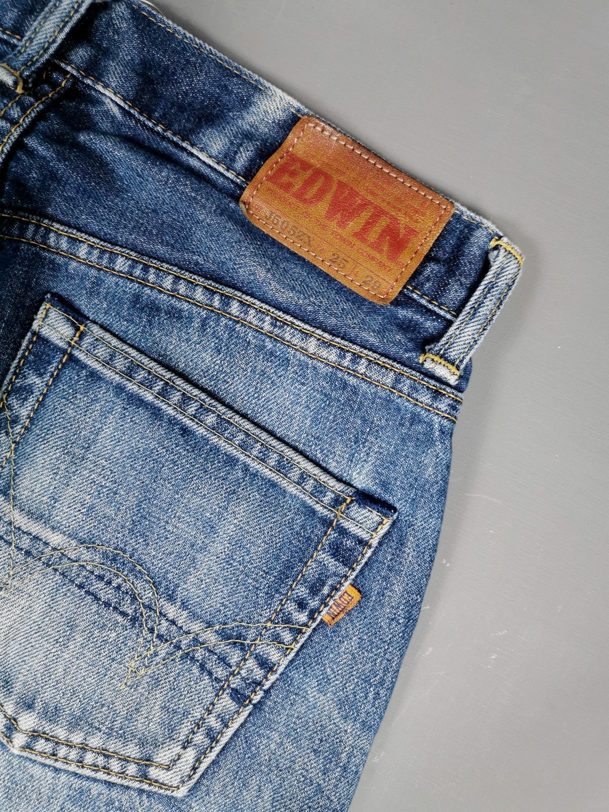 Edwin Thrashed Vintage Edwin Selvedge J505ZX Distressed Jeans Size US 27 - 9 Thumbnail