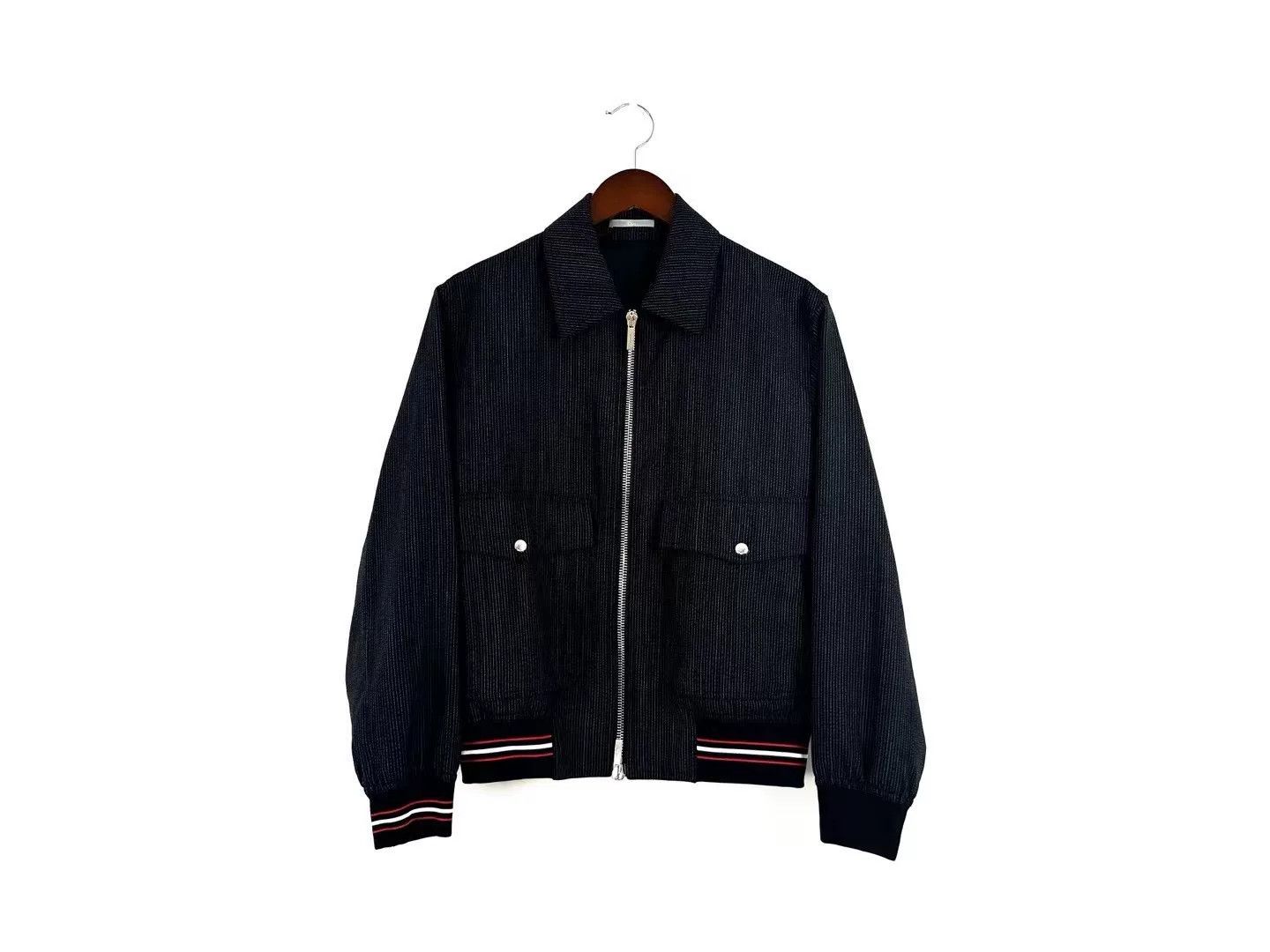 Dior Dior Homme Woven Stripe Zipper Jacket Size US S / EU 44-46 / 1 - 1 Thumbnail
