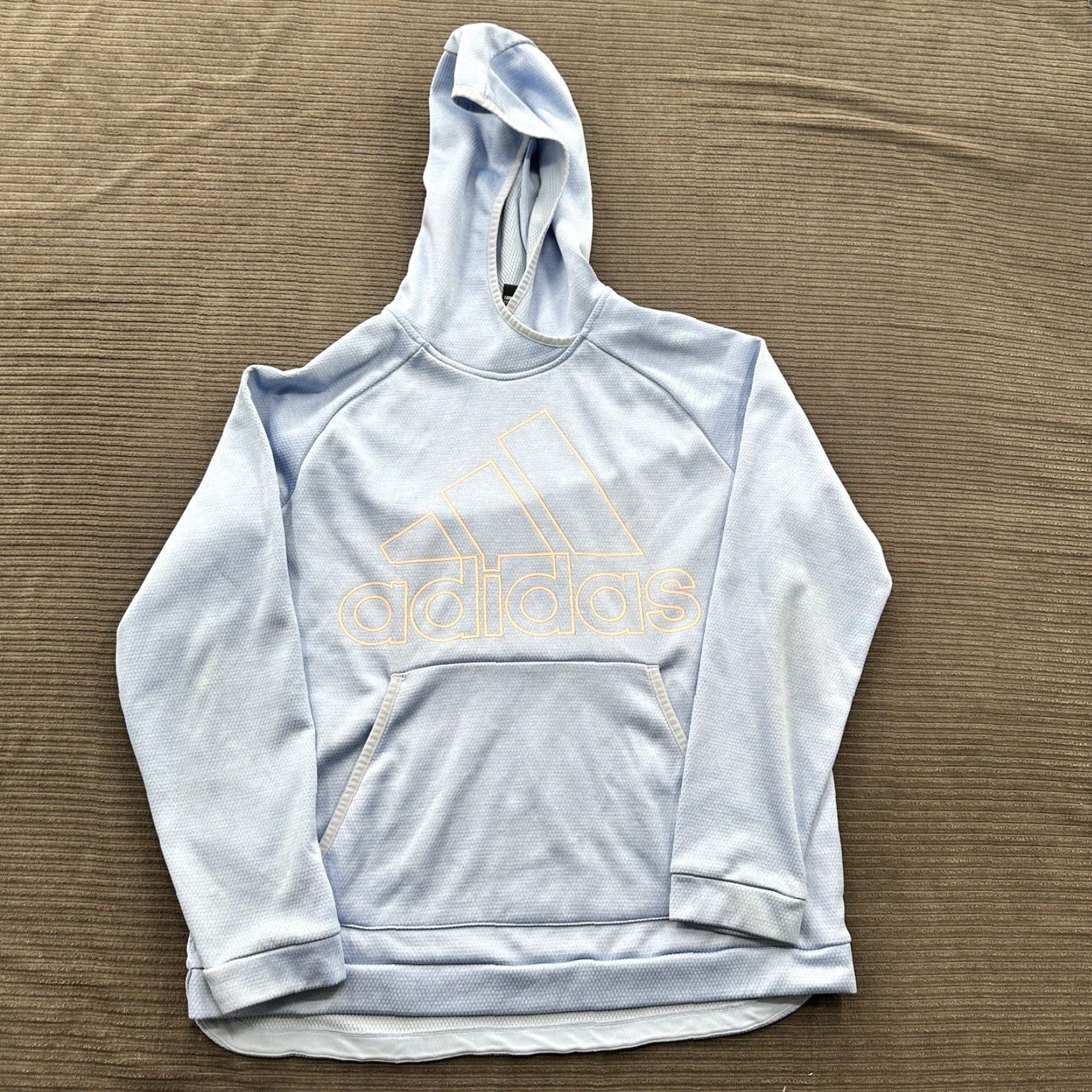 Adidas Adidas Sweatshirt Women Large Blue Pink Long Sleeve Training Workout Gym Pullover High Neck Logo Colorful All Seasons Activewear Size L / US 10 / IT 46 - 2 Thumbnail